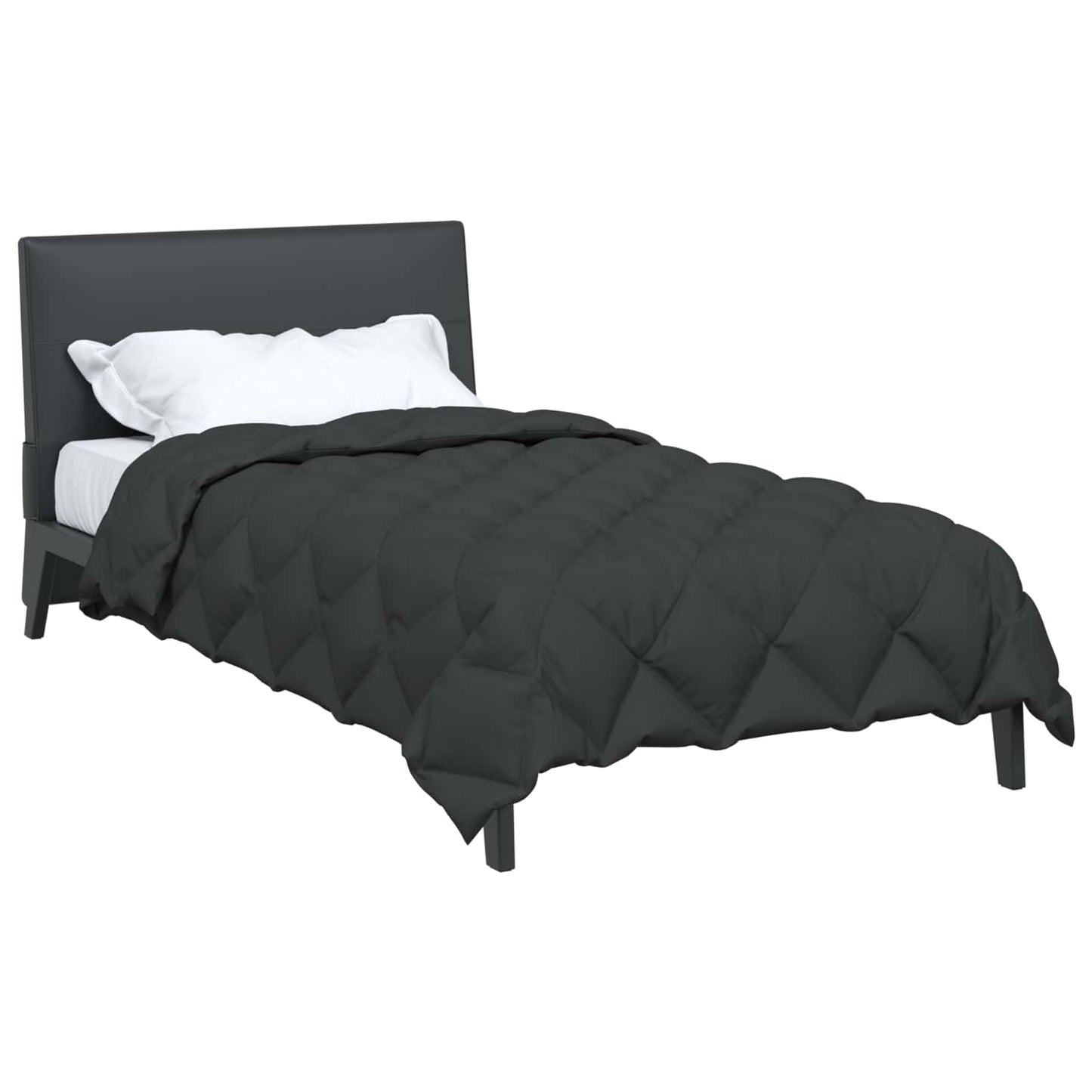 vidaXL Χειμερινό Παπλωματοθήκη Ανθρακί 155 x 220 cm Μικροΐνες