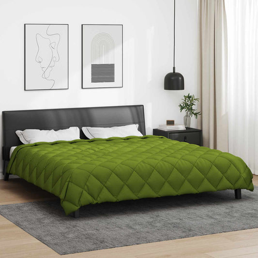 vidaXL Χειμερινό Παπλωματοθήκη Πράσινο 200 x 200 cm Μικροΐνες
