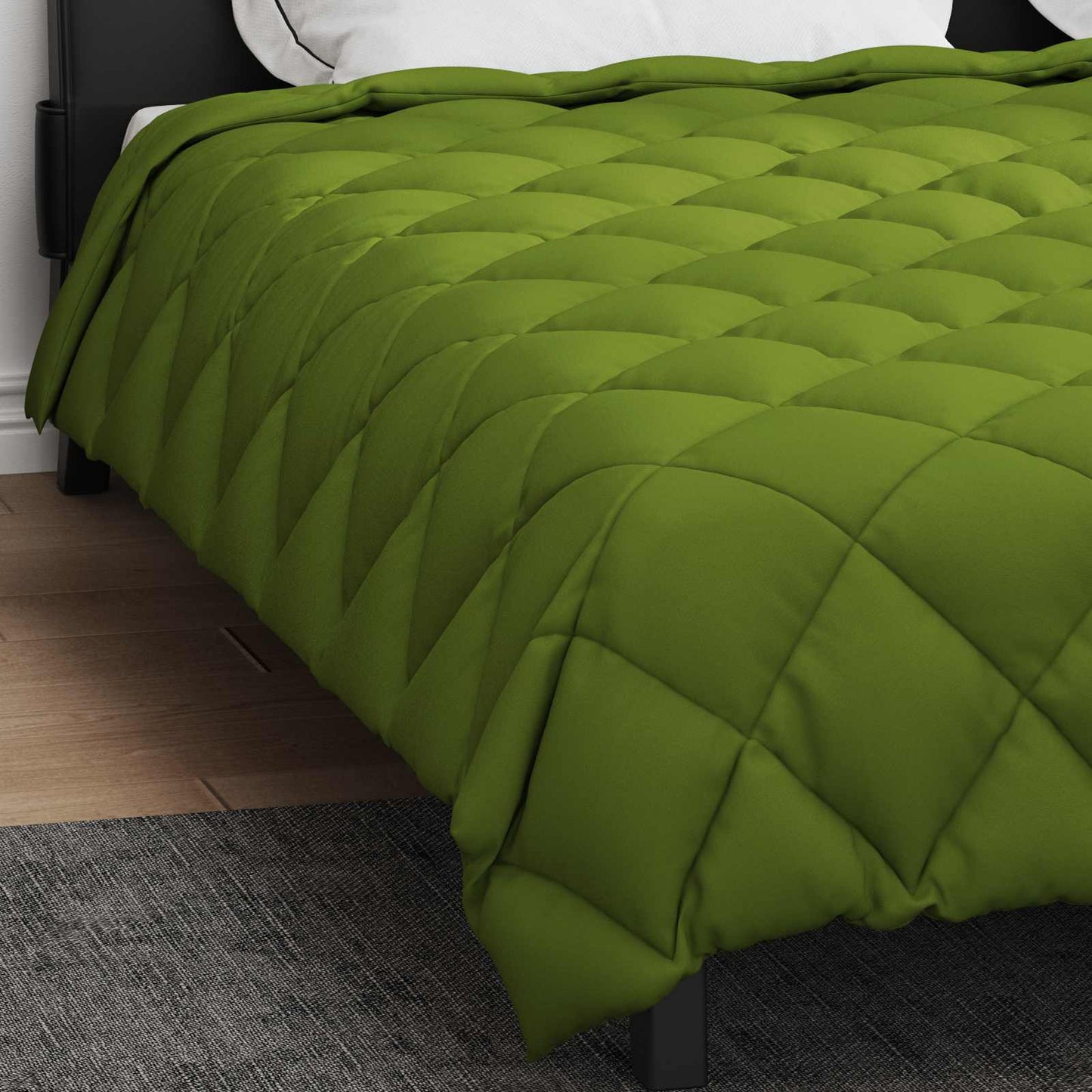 vidaXL Χειμερινό Παπλωματοθήκη Πράσινο 220 x 240 cm Μικροΐνες