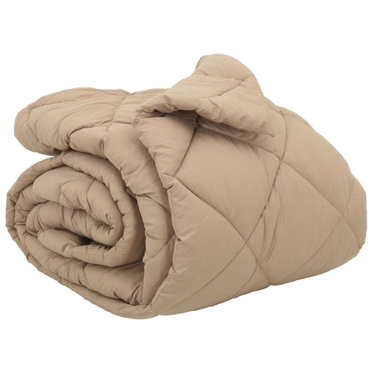 vidaXL Χειμερινό Παπλωματοθήκη Taupe 200 x 200 cm Μικροΐνες