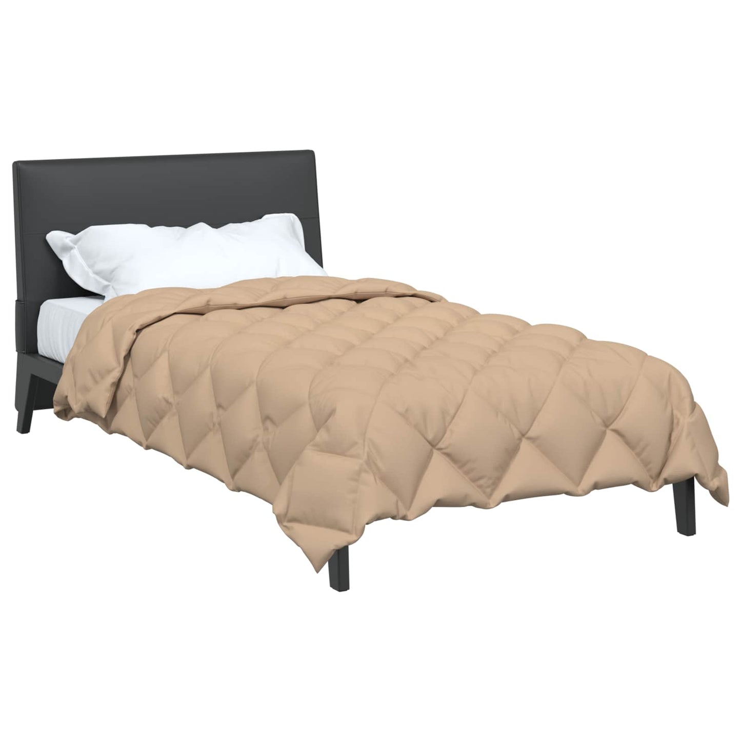 vidaXL Χειμερινό Παπλωματοθήκη Taupe 220 x 155 εκ Μικροΐνες