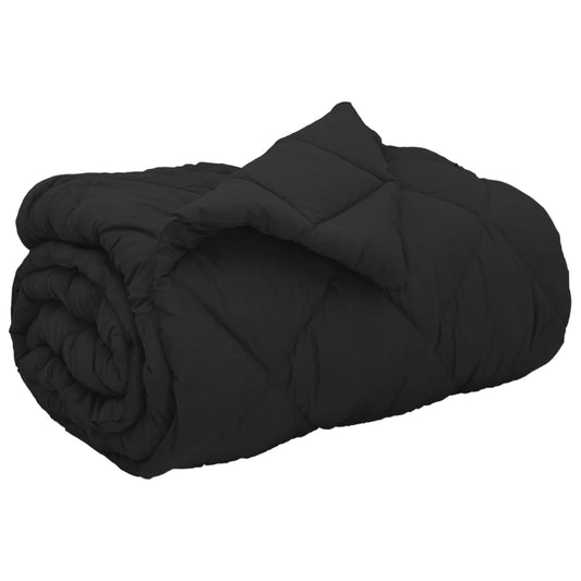 vidaXL Χειμερινό Παπλωματοθήκη Μαύρο 200 x 140 cm Μικροΐνες