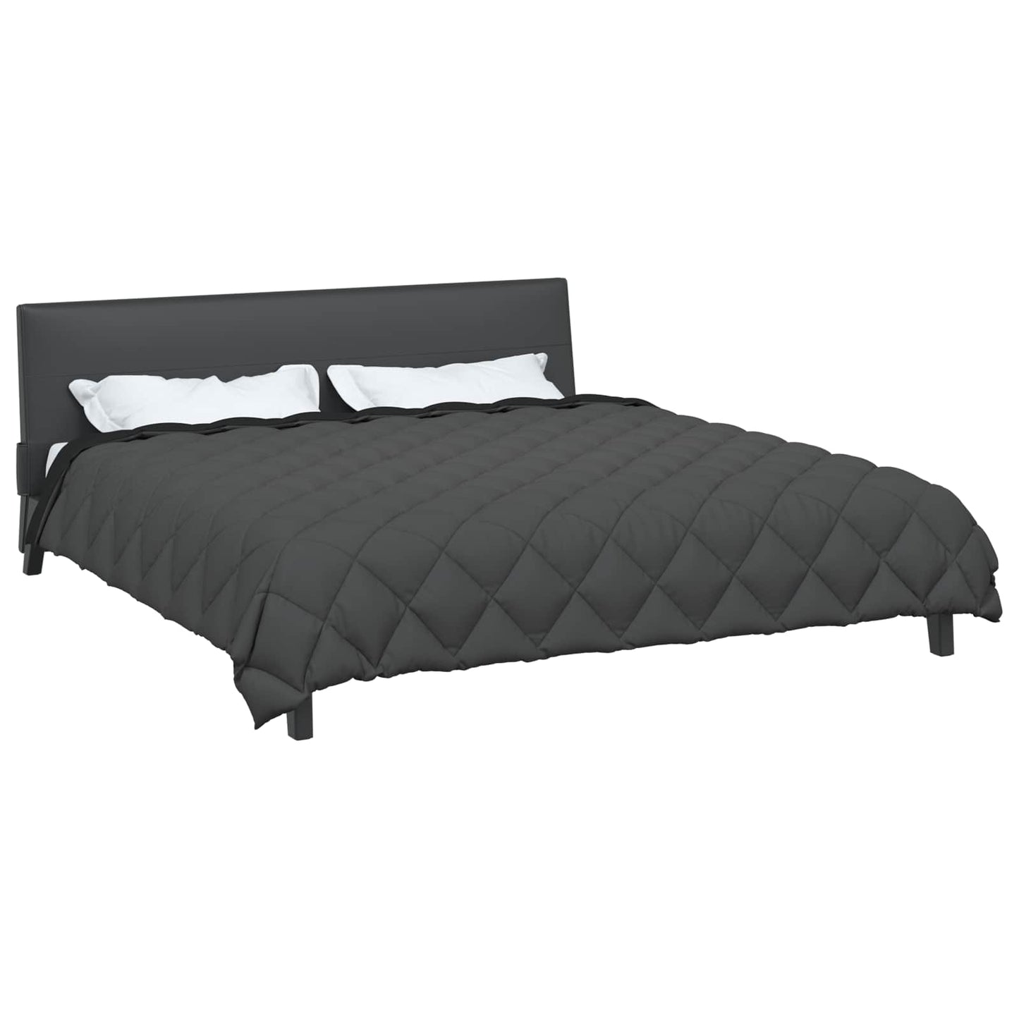 vidaXL Χειμερινό Παπλωματοθήκη Μαύρο και Ανθρακί 220 x 240 cm