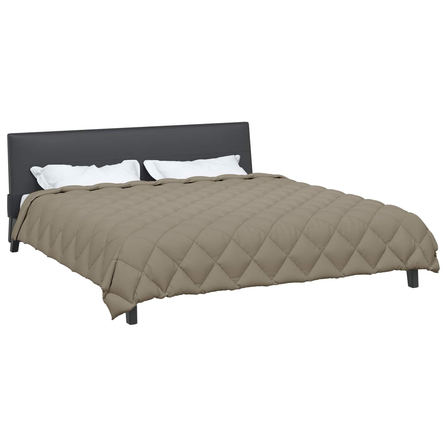 vidaXL Χειμερινό Παπλωματοθήκη Ανοιχτό γκρι 240 x 260 εκ. Μικροΐνες