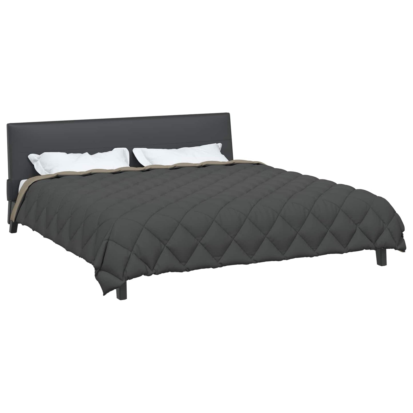 vidaXL Χειμερινό Παπλωματοθήκη Ανοιχτό γκρι και Ανθρακί 240 x 200 cm