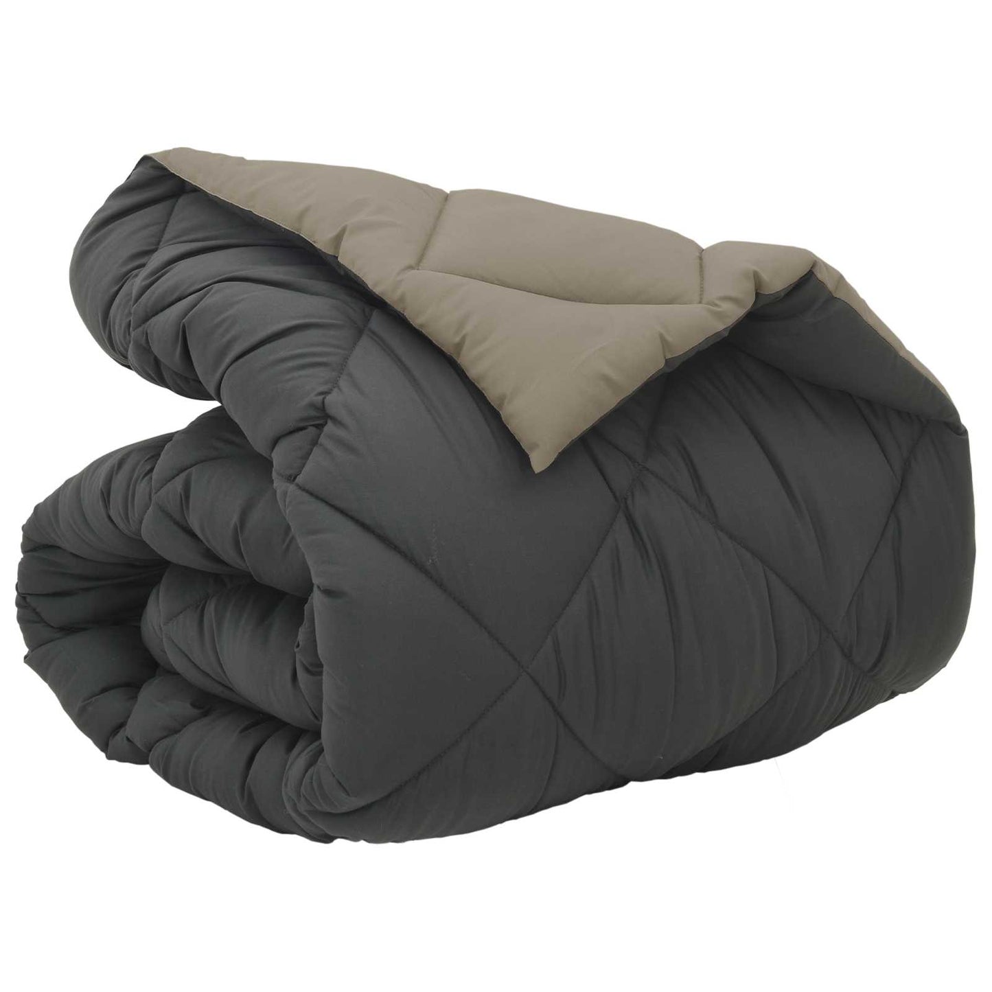 vidaXL Χειμερινό Παπλωματοθήκη Ανοιχτό γκρι και Ανθρακί 220 x 135 εκ