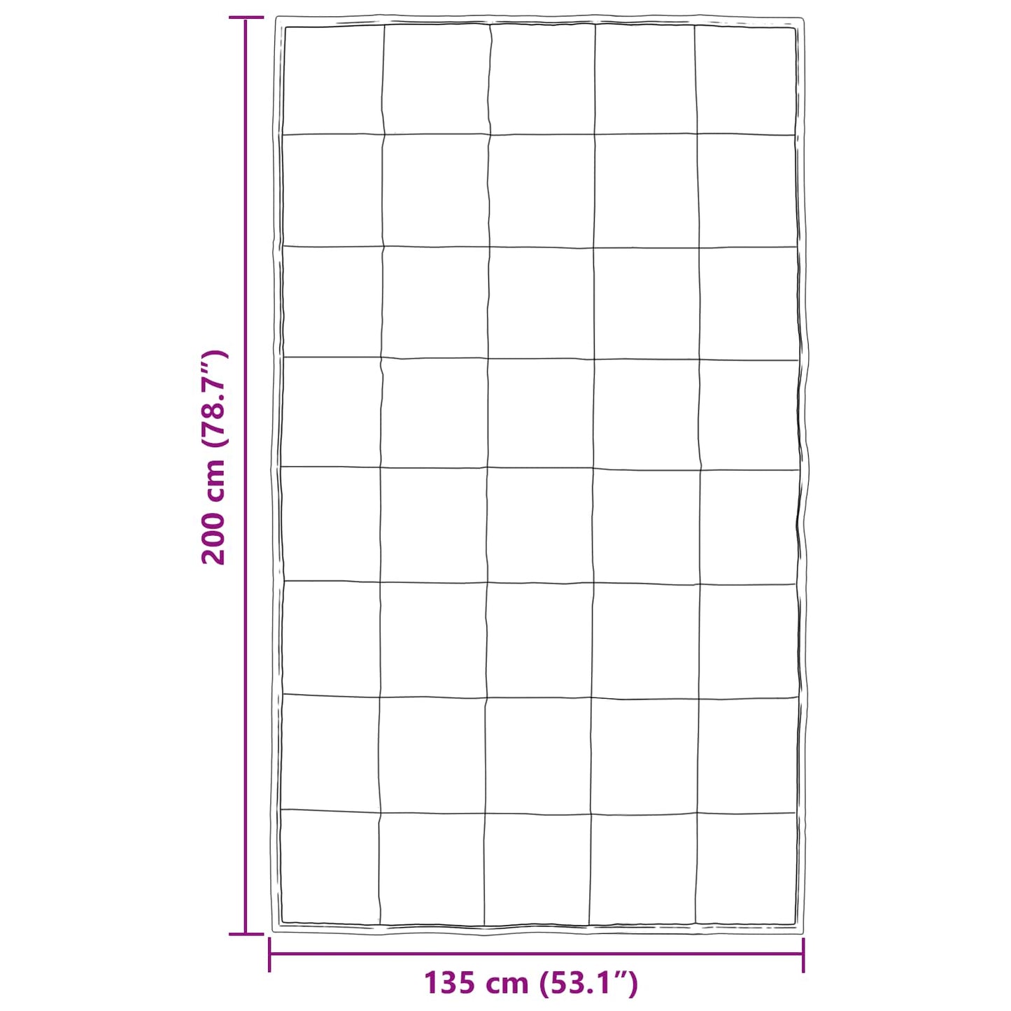 vidaXL Καλοκαιρινό Παπλωματοθήκη Ασημί 200 x 135 εκ.