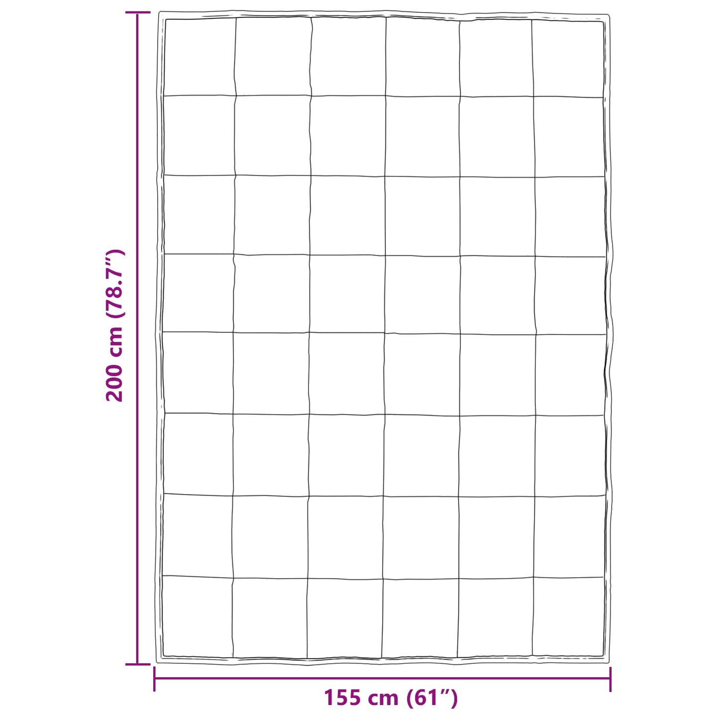 vidaXL Καλοκαιρινό Παπλωματοθήκη Ασημί 200 x 155 εκ