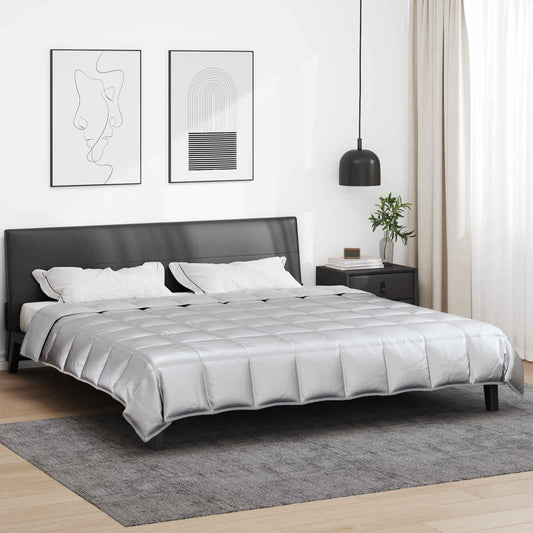 vidaXL Καλοκαιρινό Παπλωματοθήκη Ασημί 240 x 260 εκ.