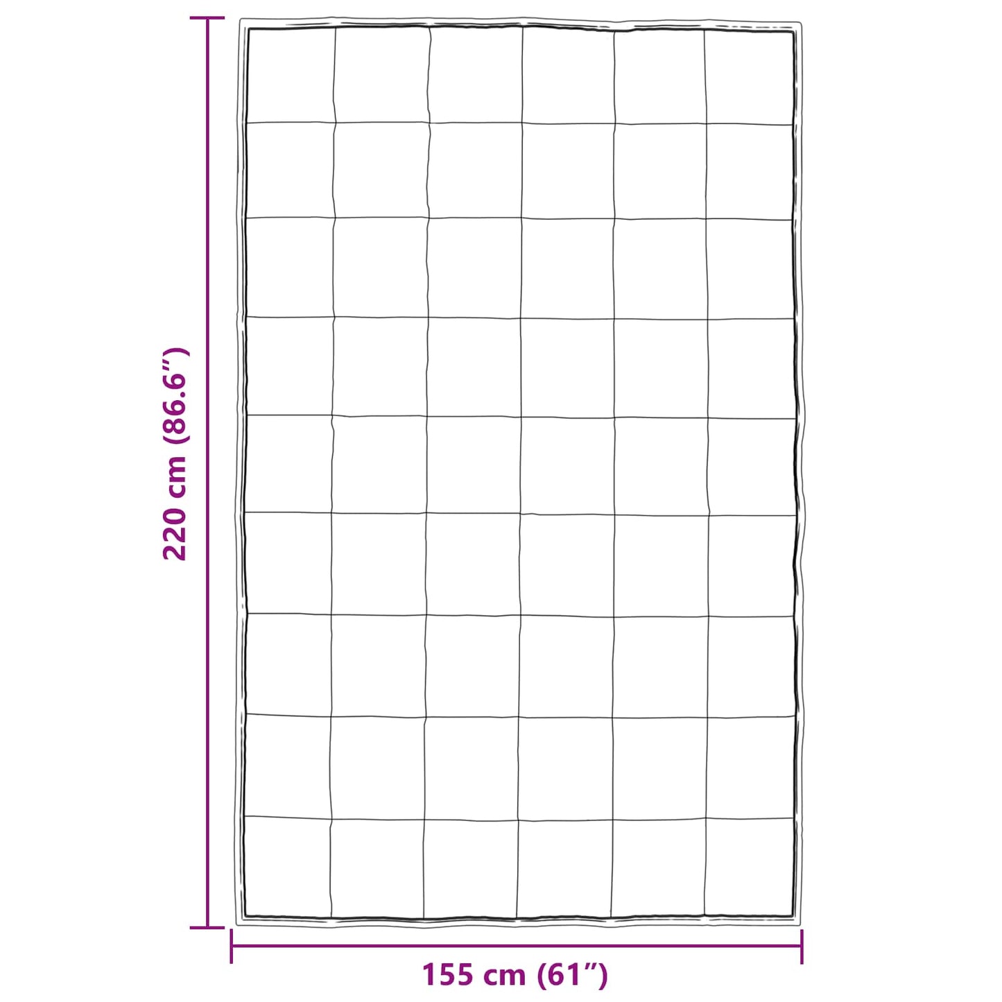 vidaXL Χειμερινό Παπλωματοθήκη Ασημί 220 x 155 εκ Σατέν και Μικροΐνες
