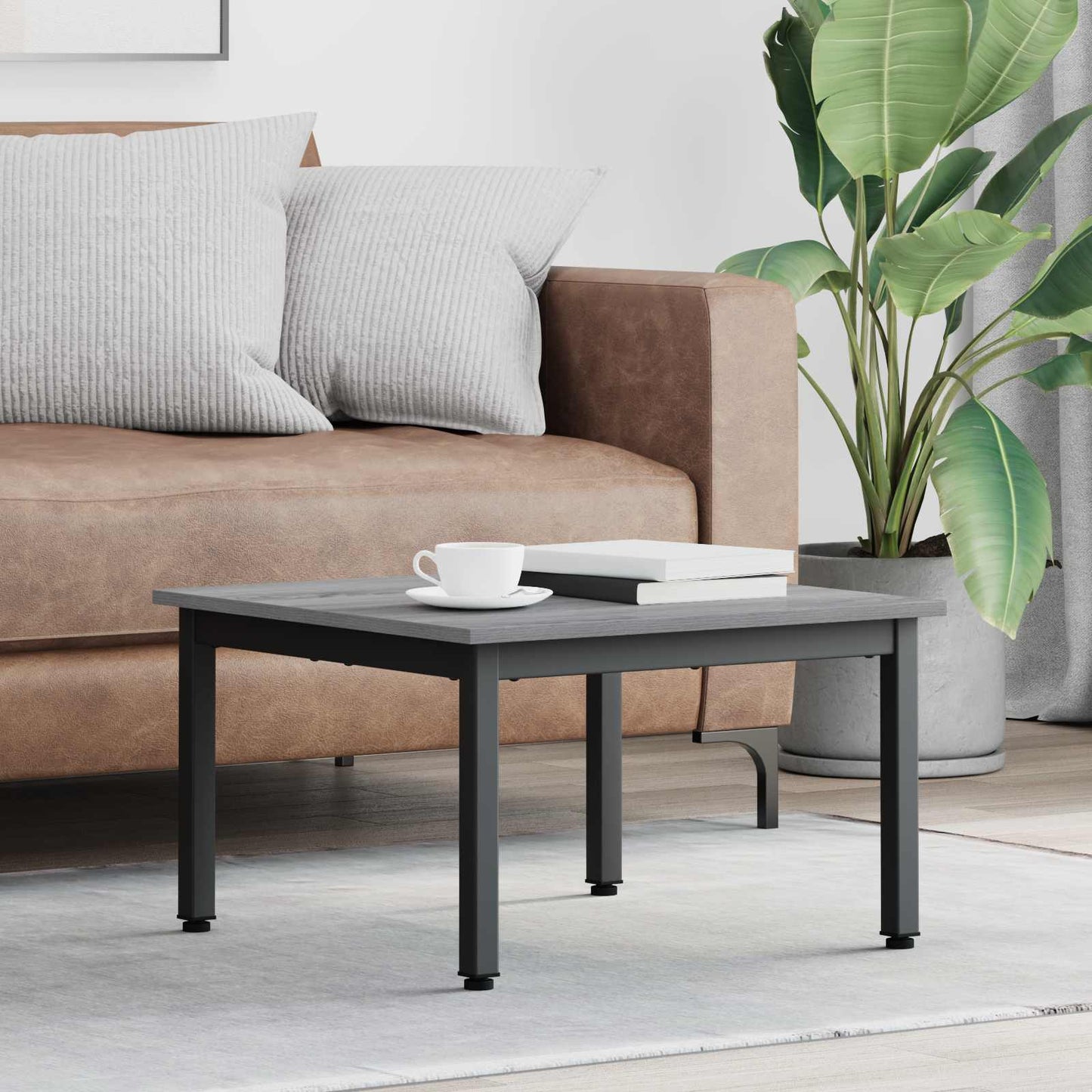 vidaXL Τραπεζάκι σαλονιού Γκρίζο Σονομα 60 x 60 x 36 cm