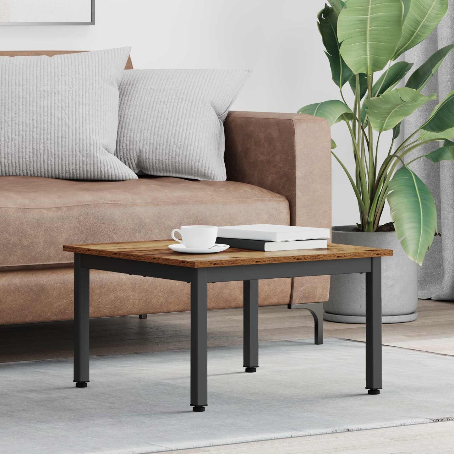 vidaXL Τραπεζάκι σαλονιού Παλιό ξύλο 60 x 60 x 36 cm