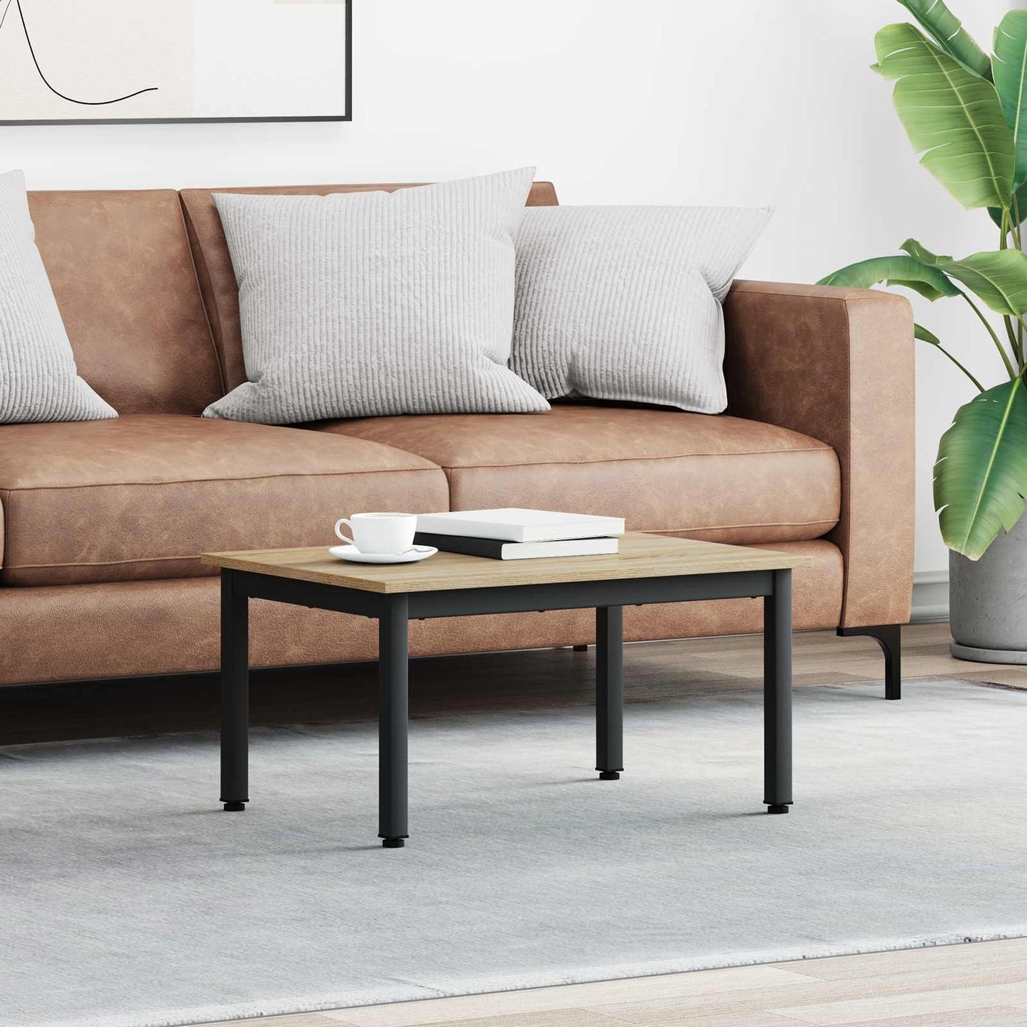 vidaXL Τραπεζάκι σαλονιού Σονόμα 70 x 50 x 36 εκ Επεξεργασμένο ξύλο