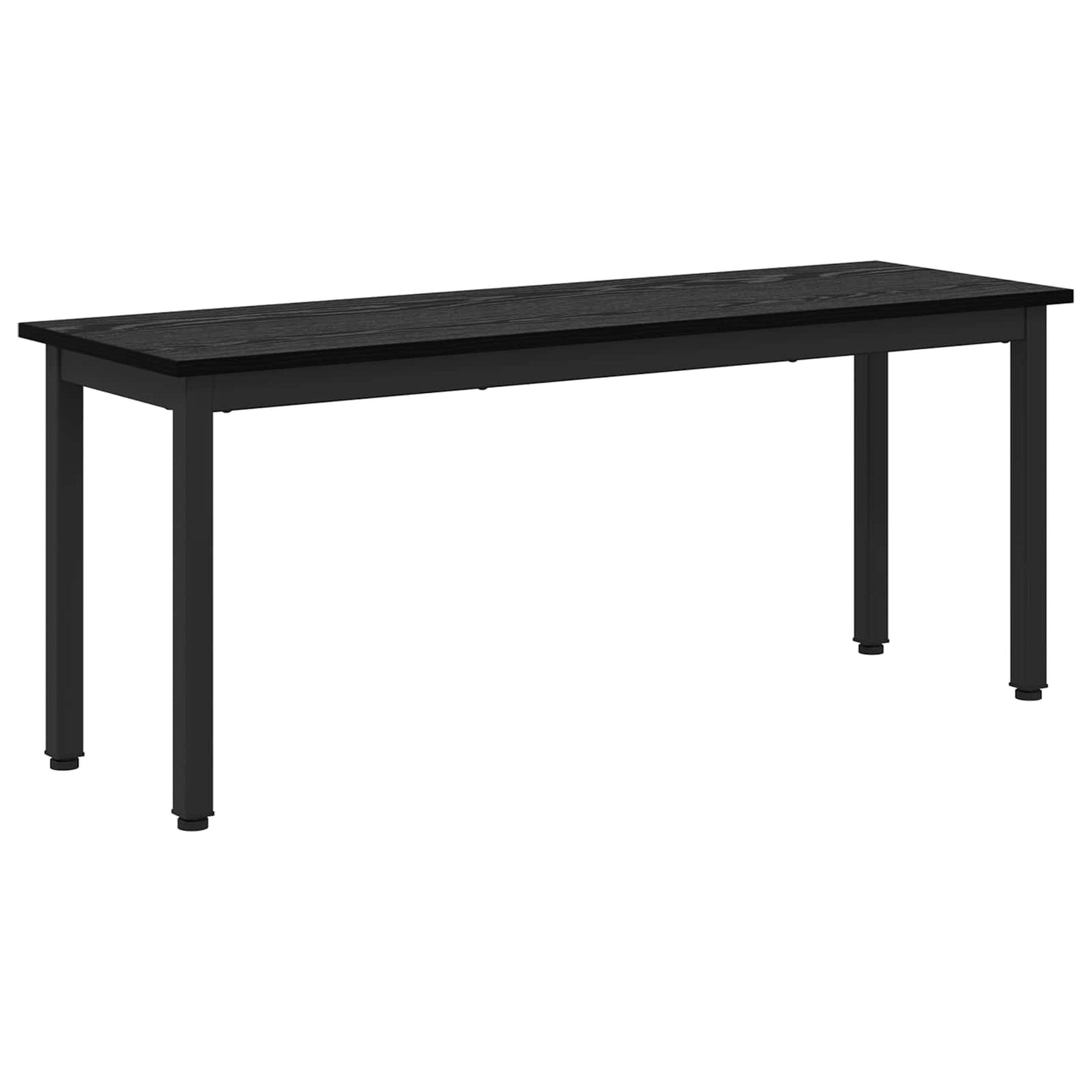 vidaXL παγκάκι Μαύρη Οξυά 110 x 35 x 45 cm Επεξεργασμένο ξύλο