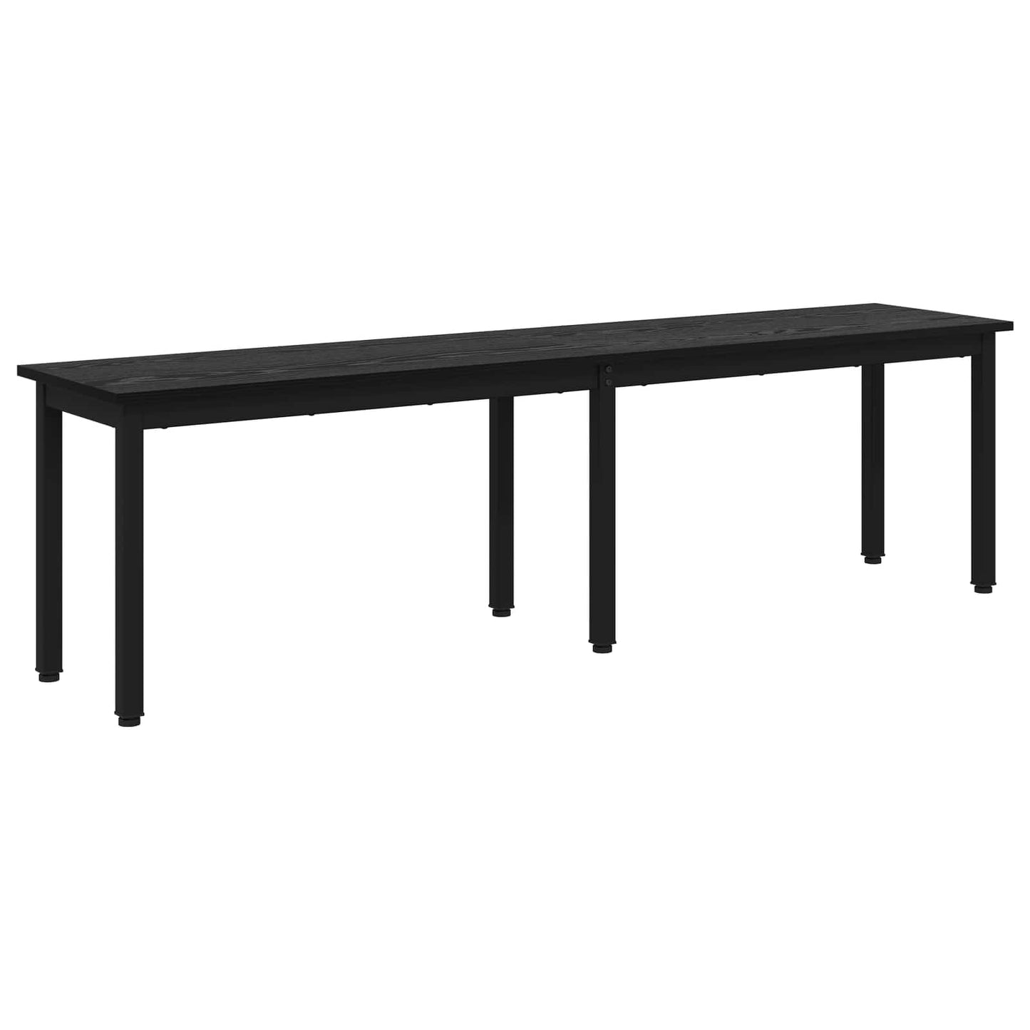 vidaXL παγκάκι Μαύρη Οξυά 160 x 35 x 45 cm Επεξεργασμένο Ξύλο