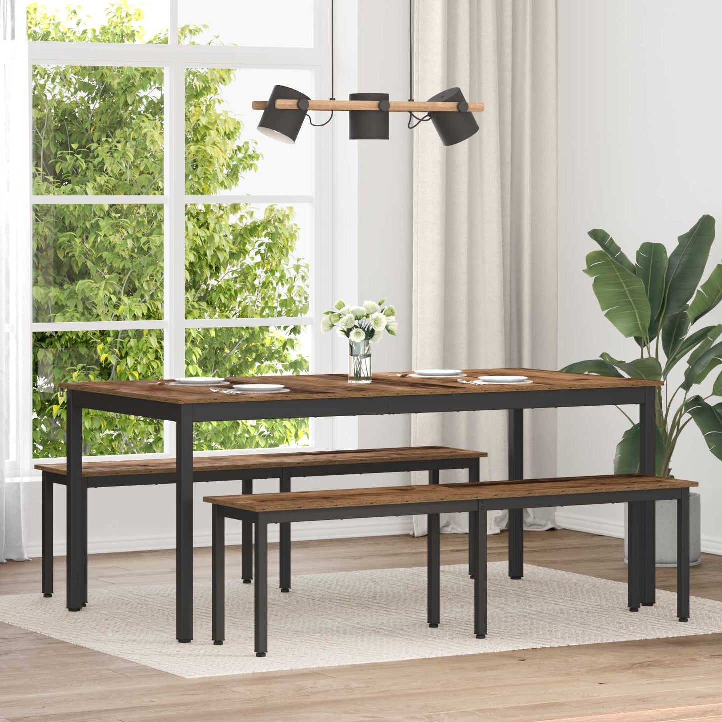 vidaXL παγκάκι Παλιό ξύλο 160 x 35 x 45 cm Επεξεργασμένο ξύλο