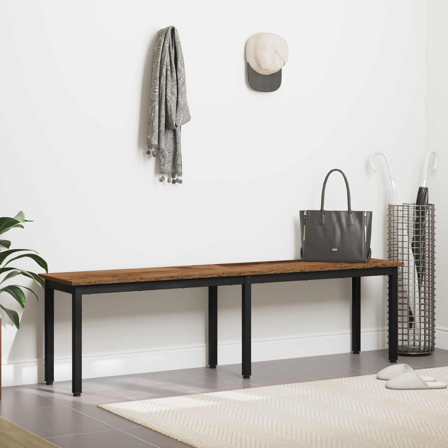 vidaXL παγκάκι Παλιό ξύλο 160 x 35 x 45 cm Επεξεργασμένο ξύλο