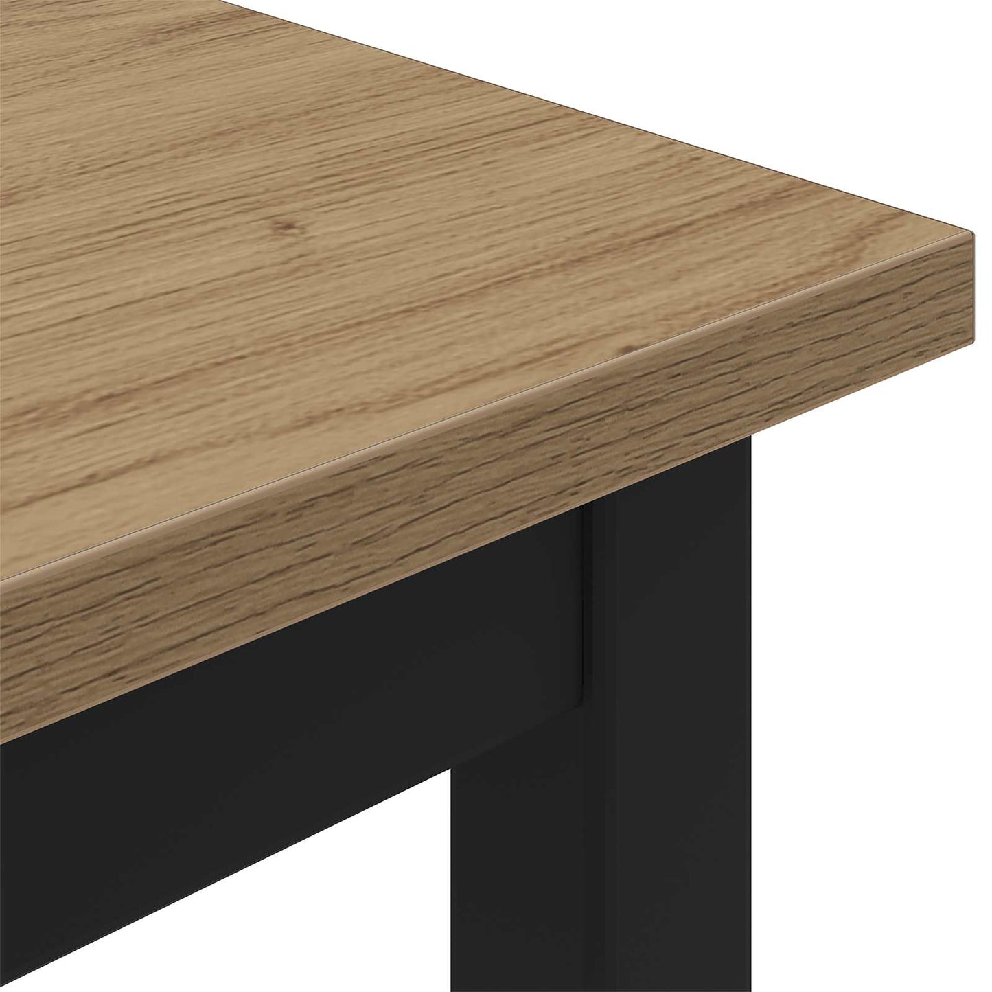 vidaXL παγκάκι Artisan Δρυς 200 x 35 x 45 εκ Επεξεργασμένο Ξύλο