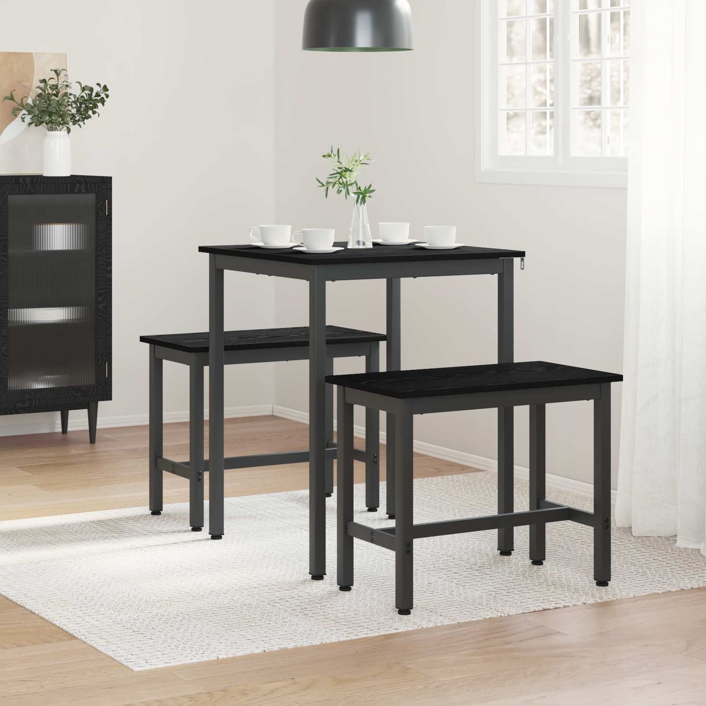 vidaXL Τραπεζαρίες ΜΕΤΑΛΛΟ