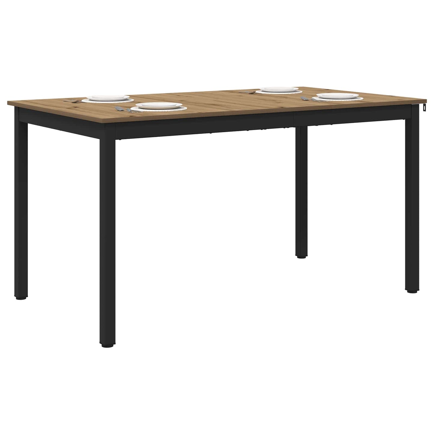vidaXL Τραπεζαρίες 140 x 80 x 75 cm Επεξεργασμένο Ξύλο Artisan Δρυς