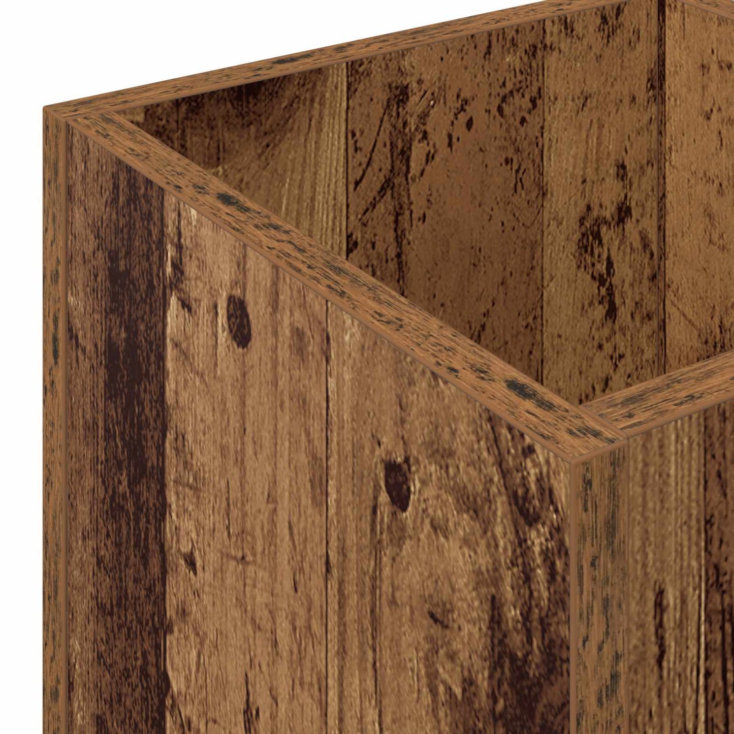 vidaXL Σχέδιο & βάση αποθήκευσης Παλιό ξύλο 25 x 24,5 x 64 εκ.