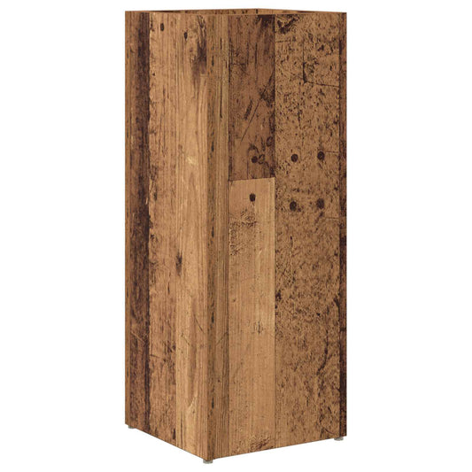 vidaXL Σχέδιο & βάση αποθήκευσης Παλιό ξύλο 25 x 24,5 x 64 εκ.