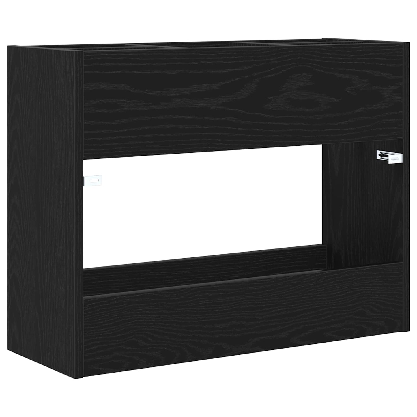 vidaXL Σχέδιο & βάση αποθήκευσης Μαύρη Οξυά 65 x 24 x 50 εκ