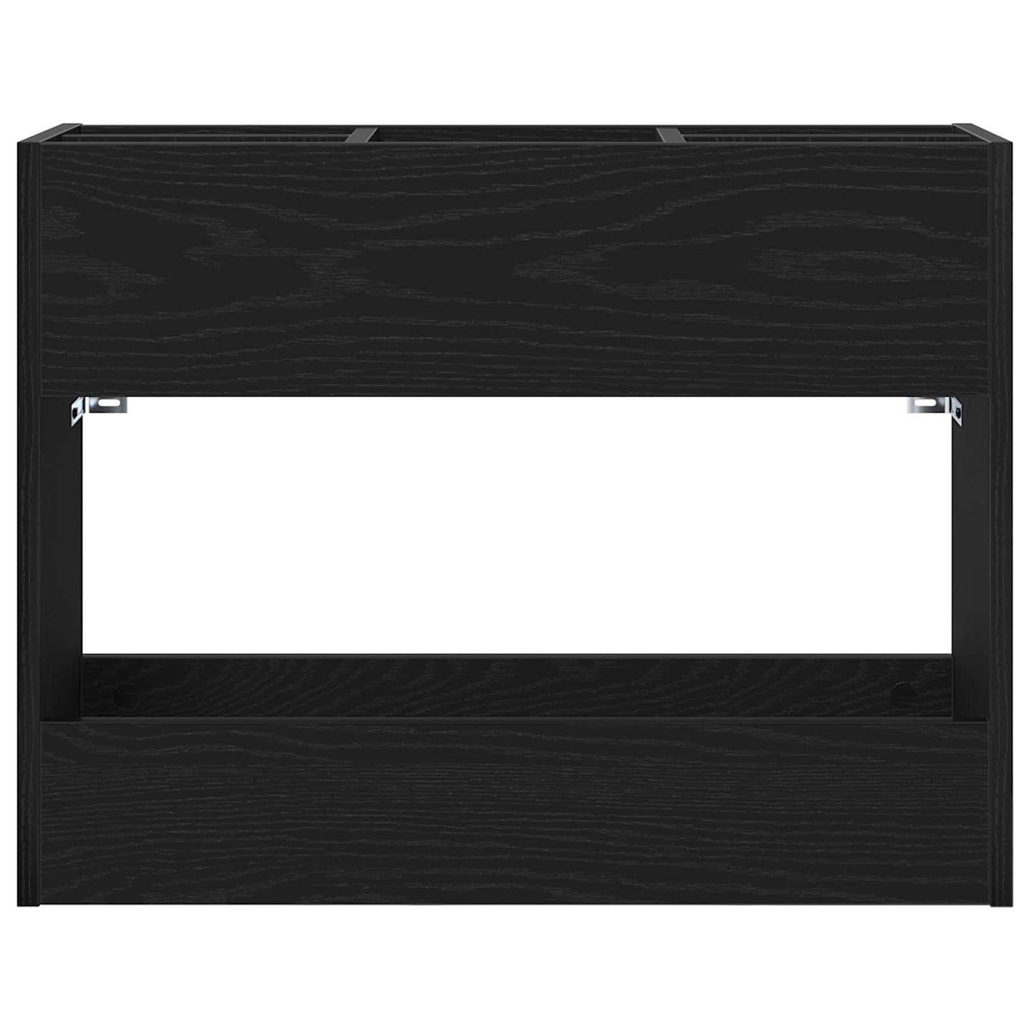vidaXL Σχέδιο & βάση αποθήκευσης Μαύρη Οξυά 65 x 24 x 50 εκ