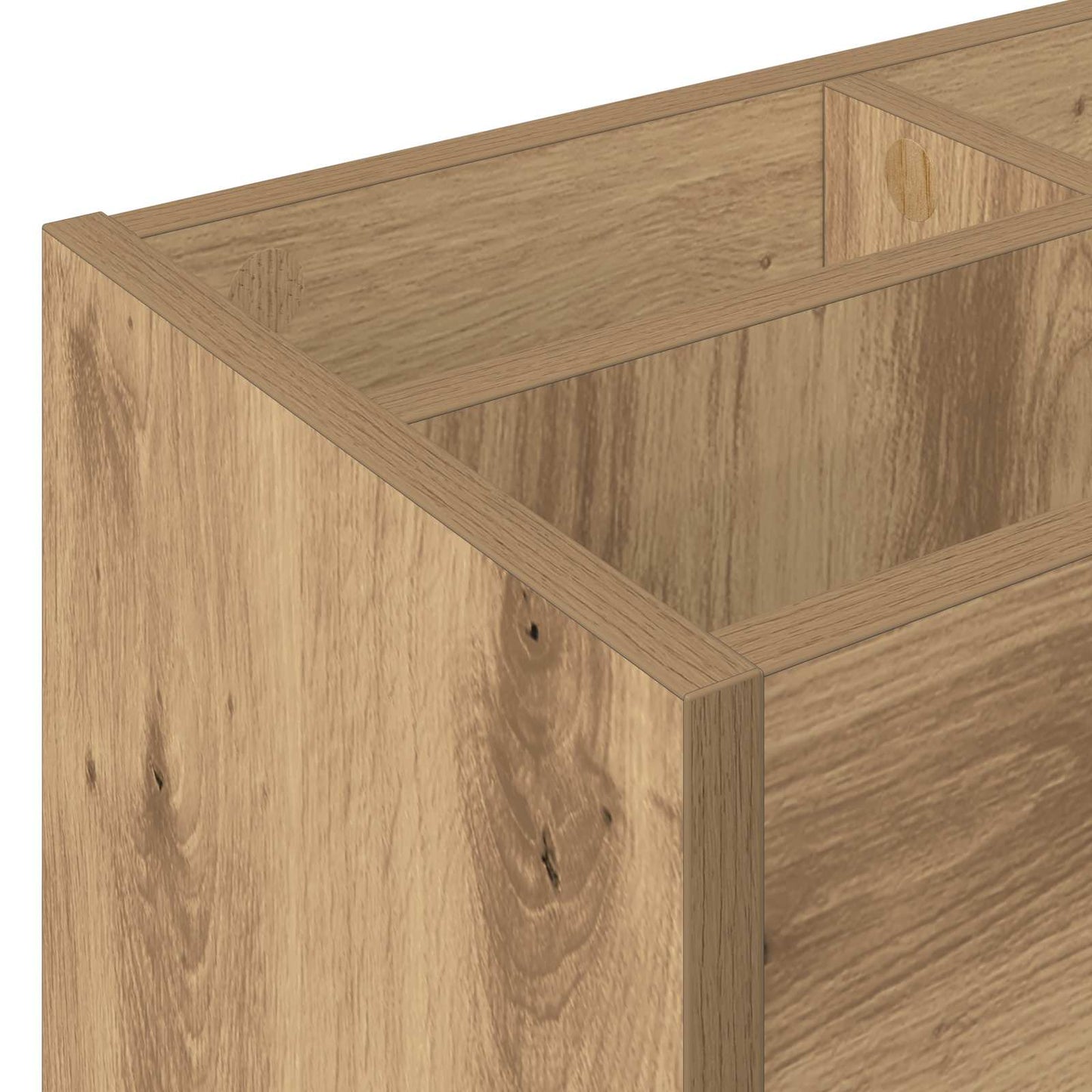 vidaXL Σχέδιο & βάση αποθήκευσης Artisan Oak 65 x 24 x 50 εκ