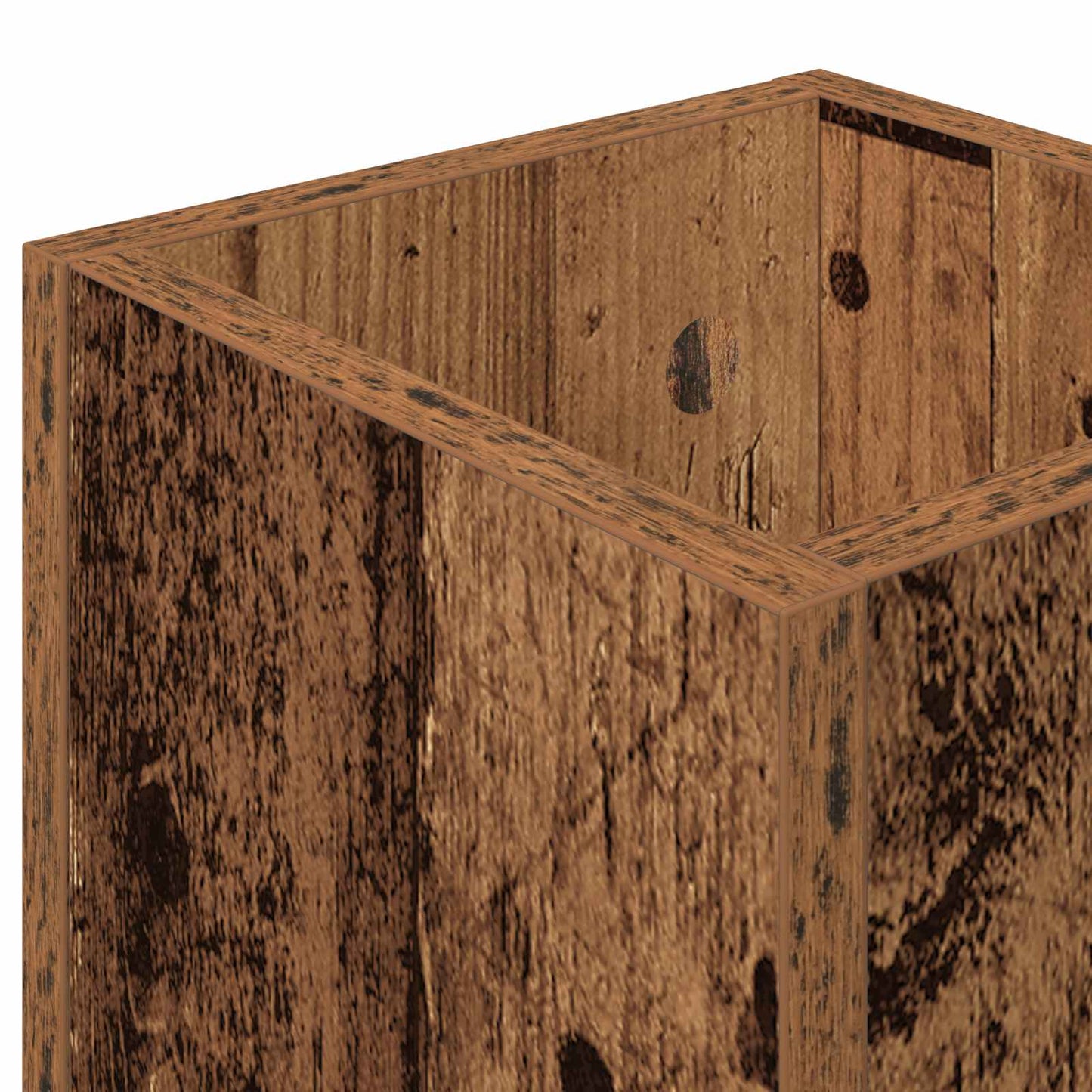 vidaXL Σχέδιο & βάση αποθήκευσης Παλιό ξύλο 20 x 20 x 55,5 εκ