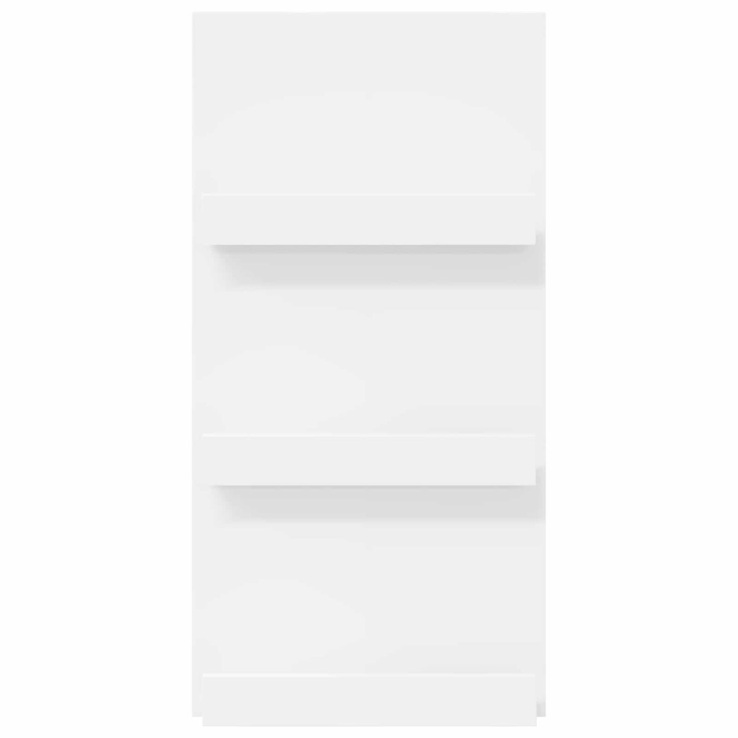 vidaXL Ράφι Περιοδικών Λευκό 51 x 11 x 102 εκ Επεξεργασμένο ξύλο