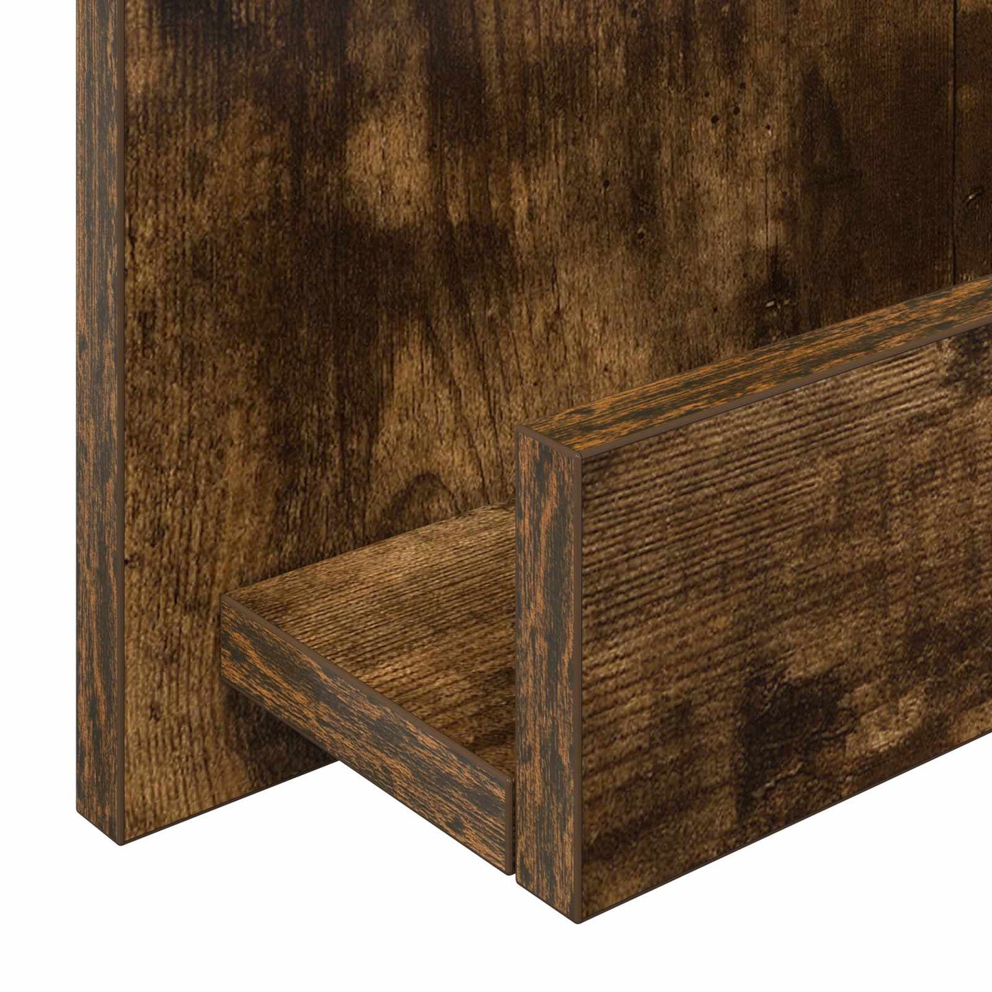 vidaXL Ράφι Περιοδικών με ράφι Καπνιστό Δρύς 51 x 11 x 102 εκ