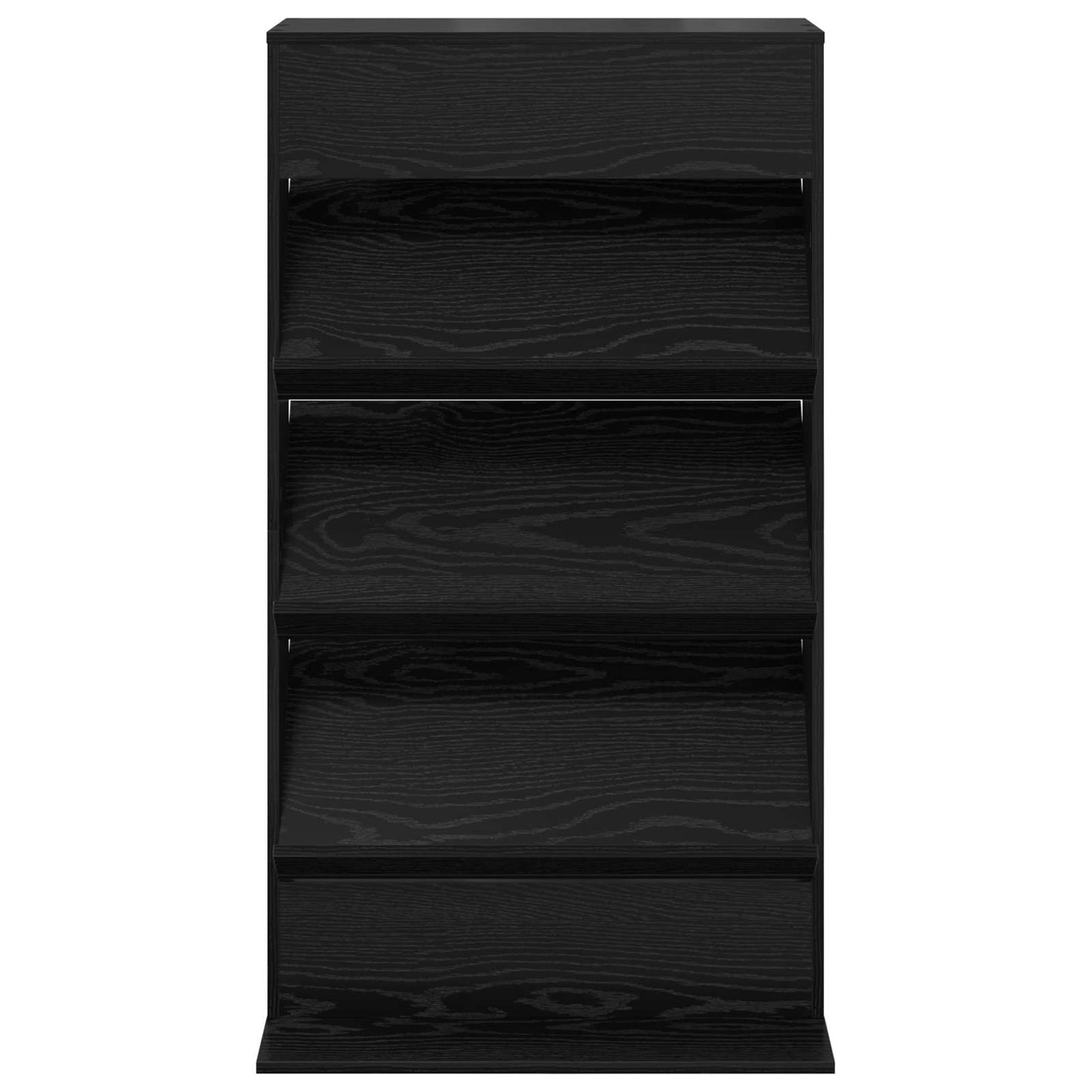 vidaXL Ράφι Περιοδικών Μαύρη Οξυά 70 x 41 x 126 εκ. Επεξεργασμένο ξύλο