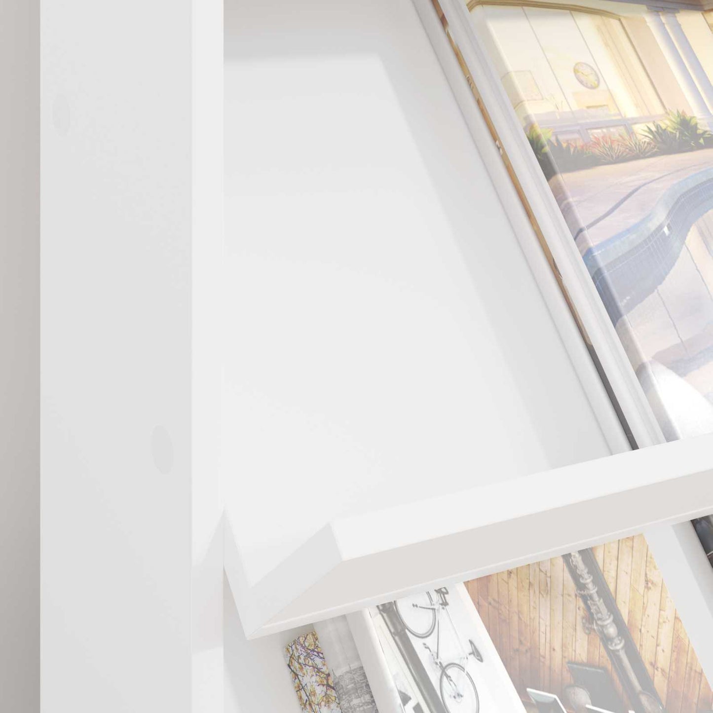 vidaXL Ράφι Περιοδικών Λευκό 70 x 41 x 96 εκ. Επεξεργασμένο ξύλο