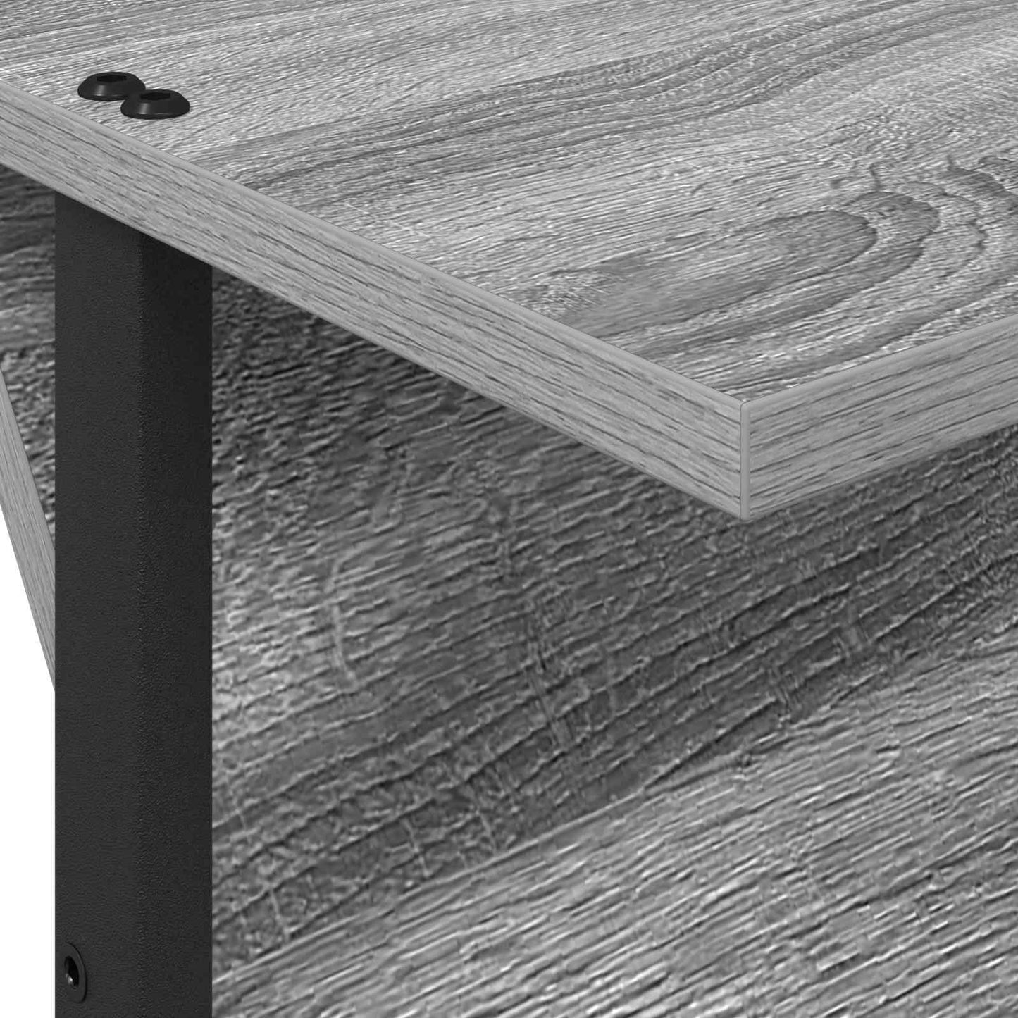 vidaXL Ράφι Περιοδικών με ράφι Γκρίζο Σονομα 68 x 40 x 123.5 εκ.
