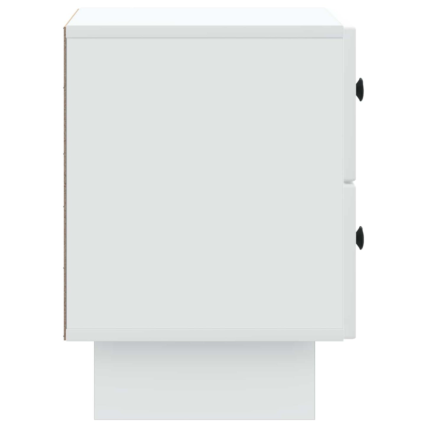 vidaXL Κομοδίνο Λευκό 43 x 34,5 x 47,5 εκ Επεξεργασμένο Ξύλο