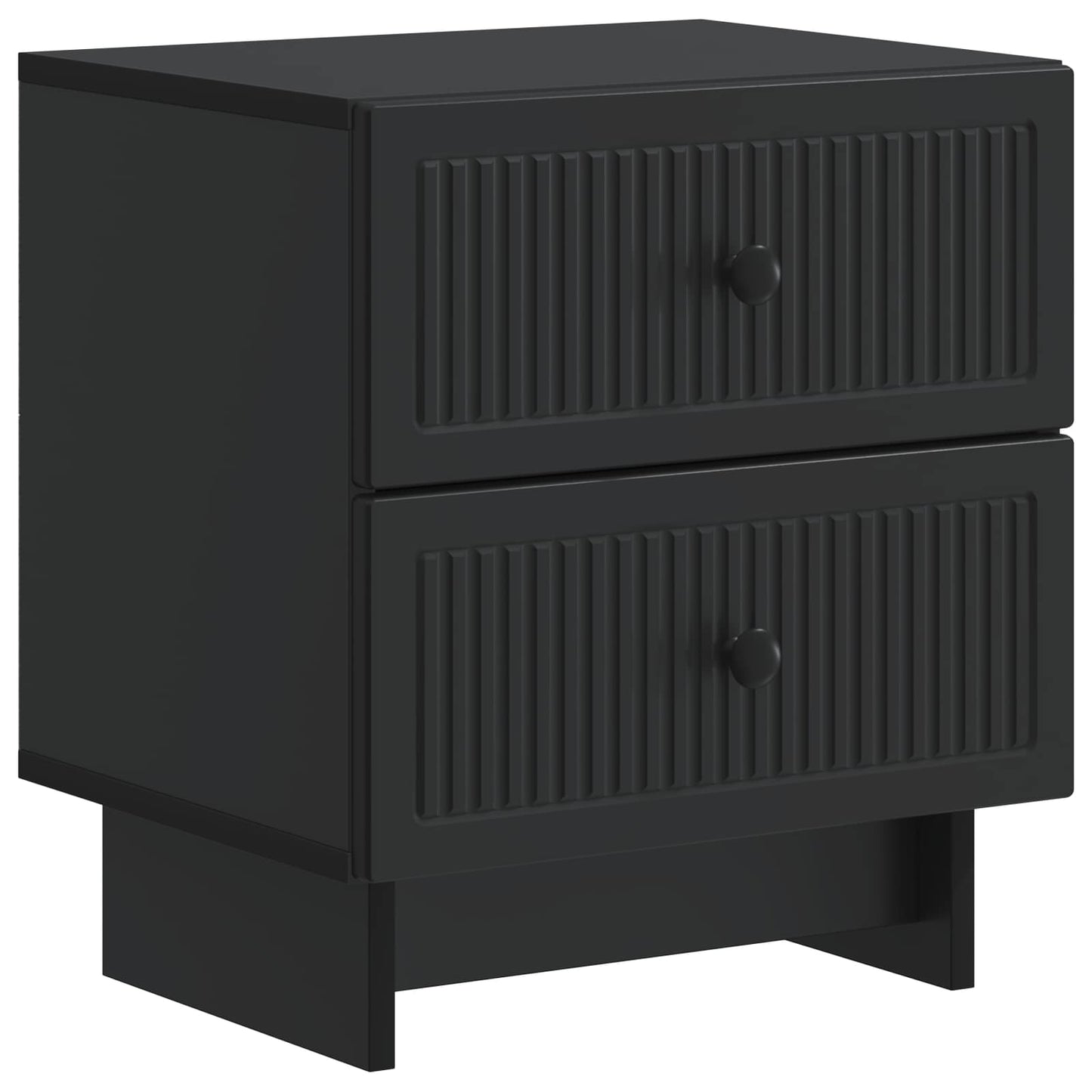 vidaXL Κομοδίνο Μαύρο 43 x 34,5 x 47,5 εκ Επεξεργασμένο Ξύλο