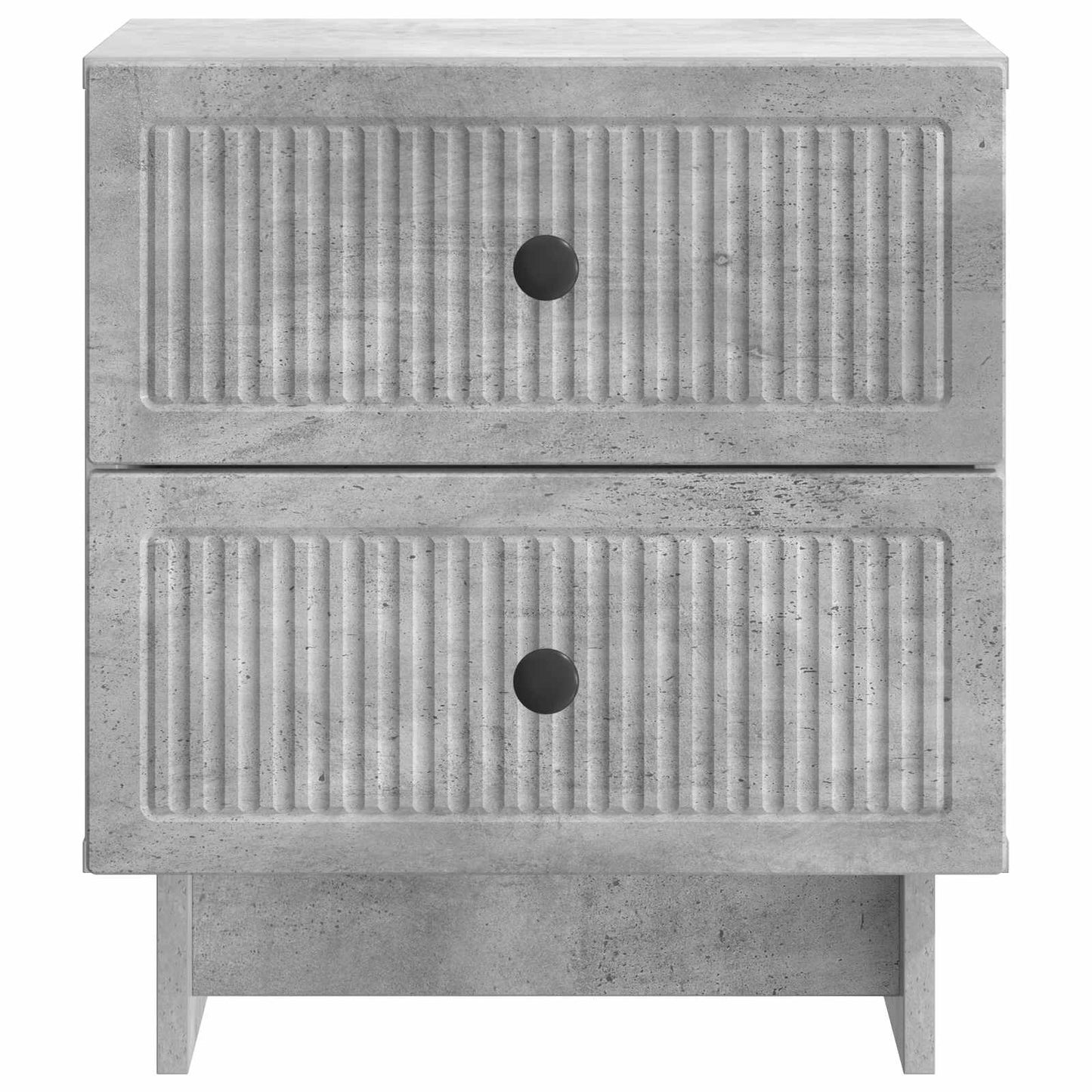 vidaXL Κομοδίνο 2 τμχ. Γκρι Σκυροδέματος 43 x 34,5 x 47,5 εκ