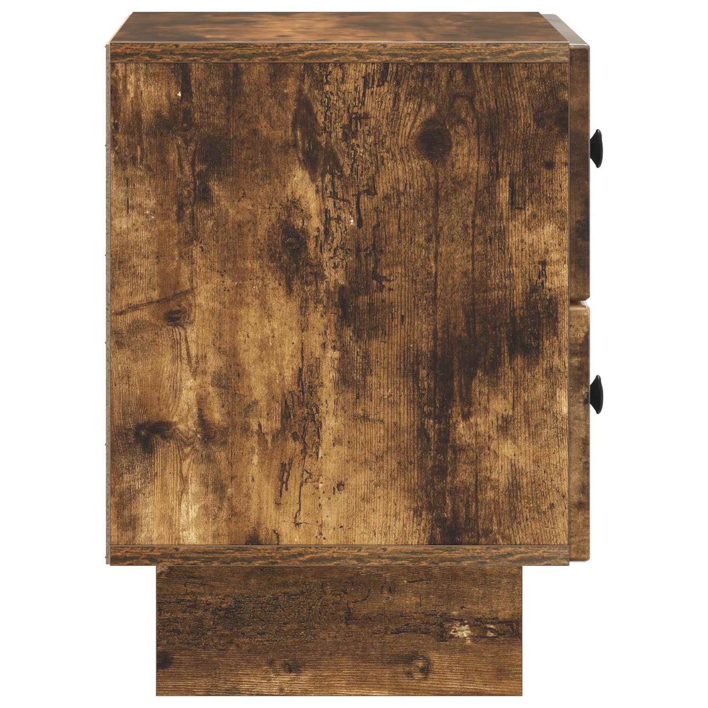 vidaXL Κομοδίνο 2 τμχ. Καπνισμένο Ξύλο Δρυός 43 x 34,5 x 47,5 εκ