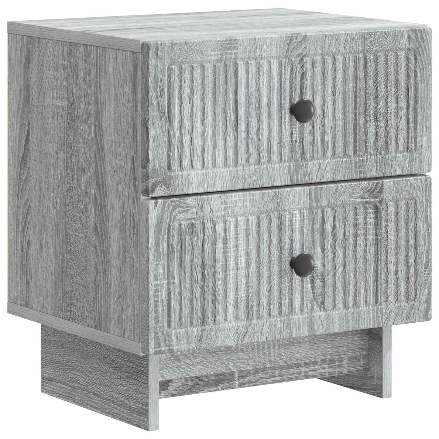 vidaXL Κομοδίνο 2 τμχ. Γκρι Sonoma 43 x 34,5 x 47,5 εκ