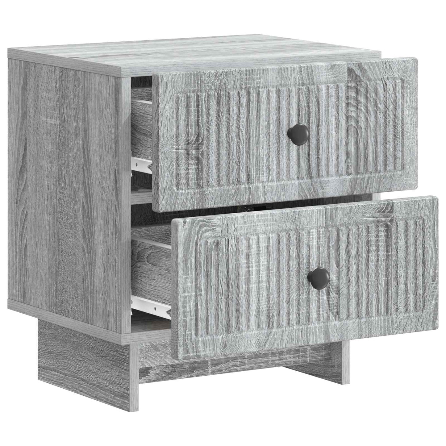 vidaXL Κομοδίνο 2 τμχ. Γκρι Sonoma 43 x 34,5 x 47,5 εκ