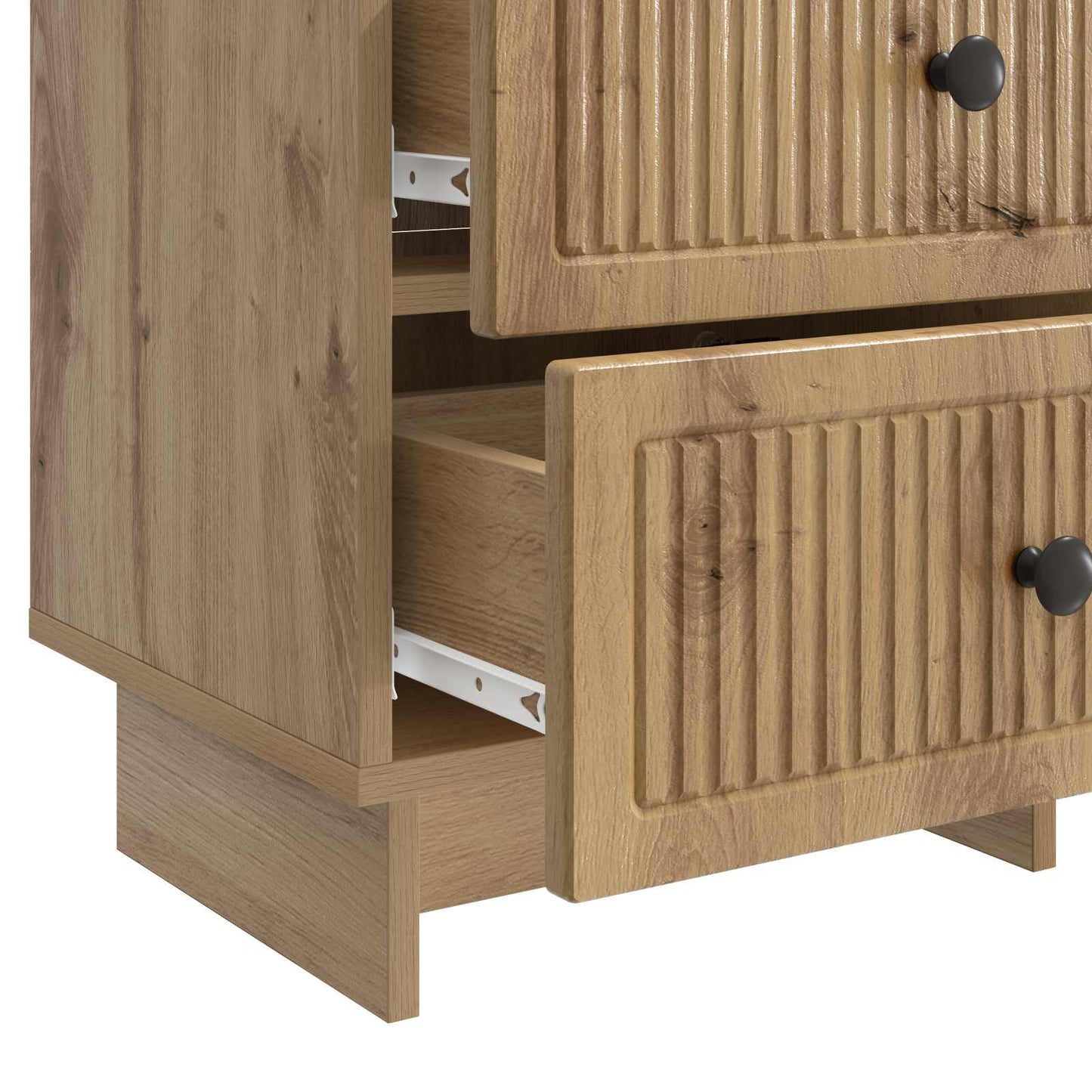 vidaXL Κομοδίνο Artisan Δρυς 43 x 34,5 x 47,5 εκ Επεξεργασμένο Ξύλο