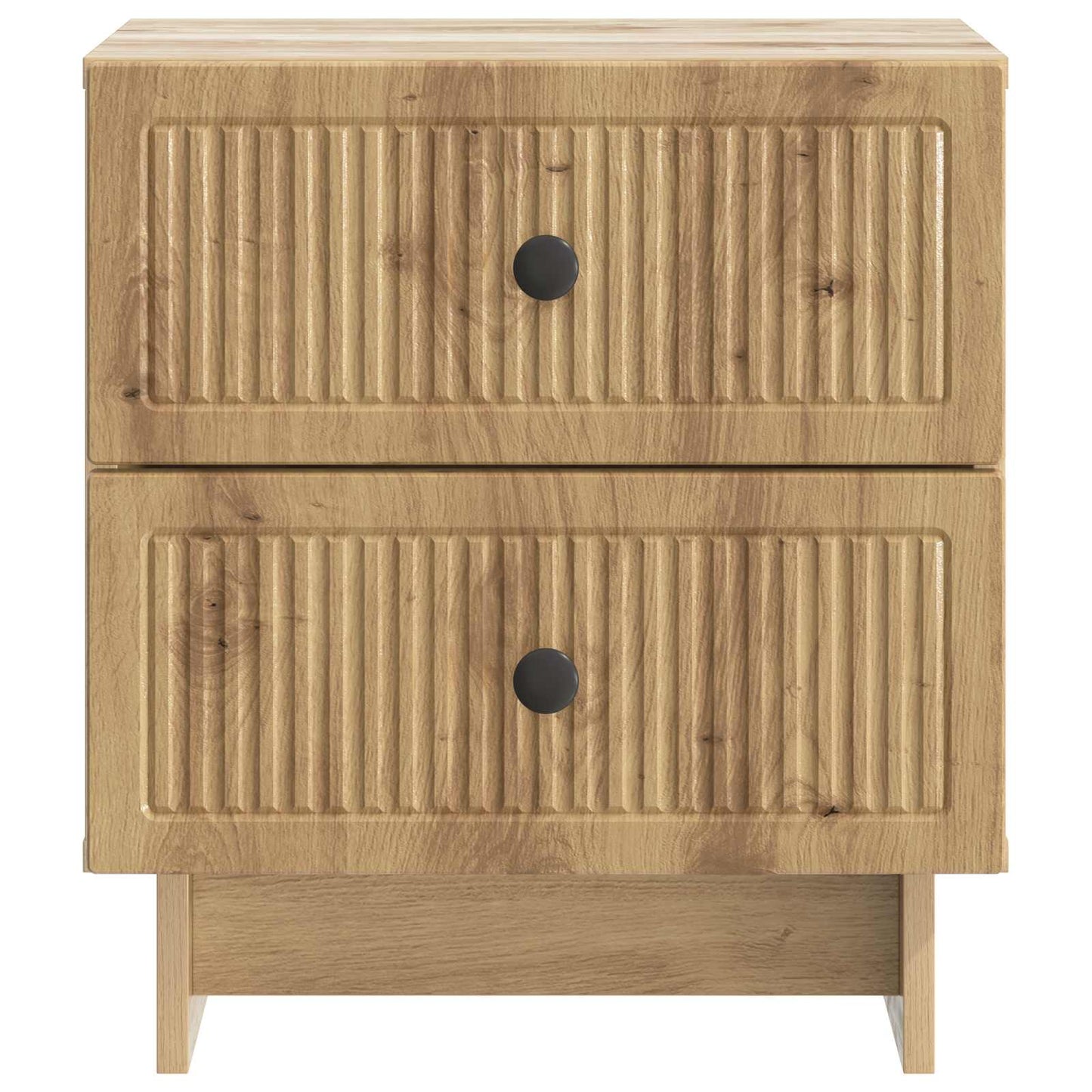 vidaXL Κομοδίνο 2 τμχ. Artisan Δρυς 43 x 34,5 x 47,5 εκ