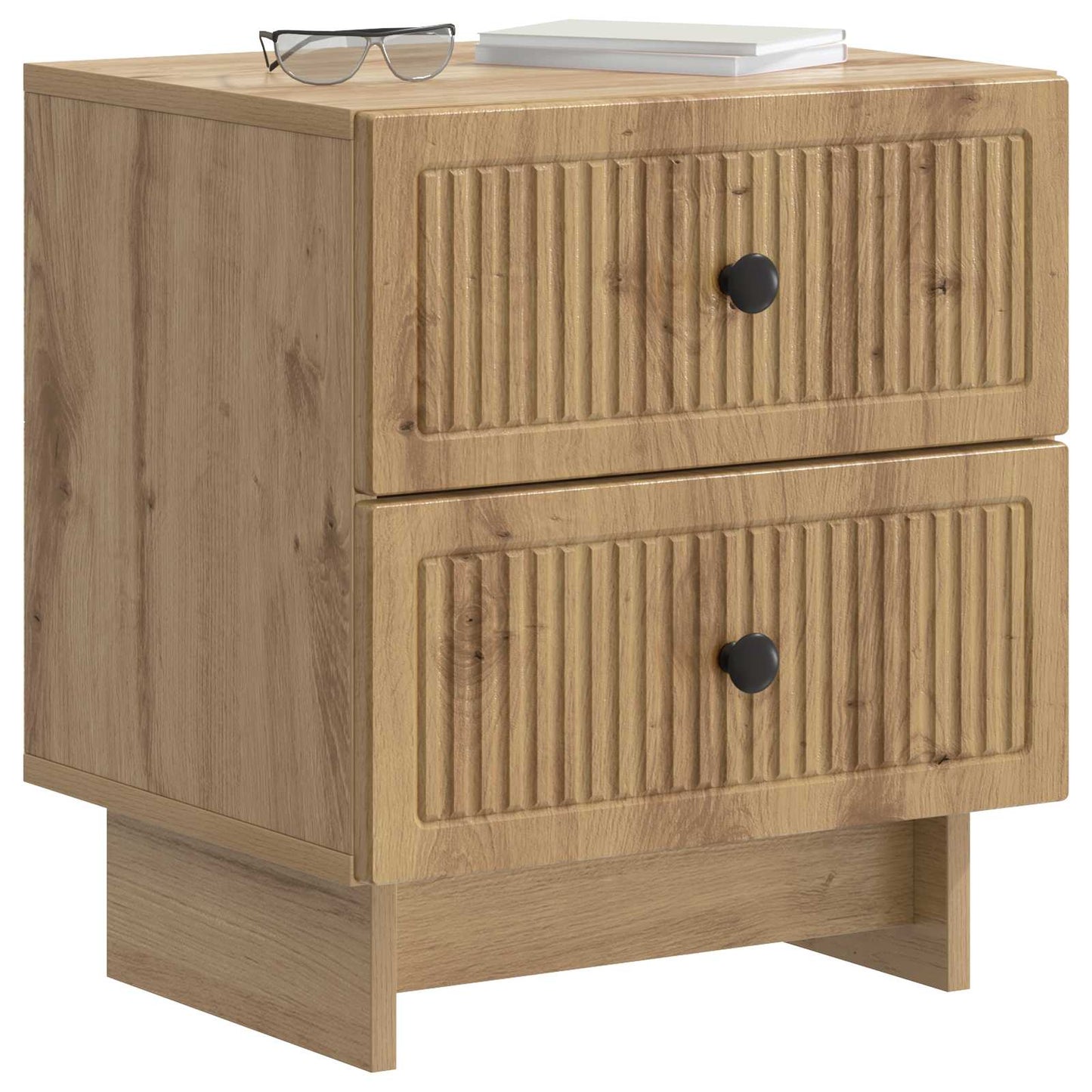 vidaXL Κομοδίνο 2 τμχ. Artisan Δρυς 43 x 34,5 x 47,5 εκ