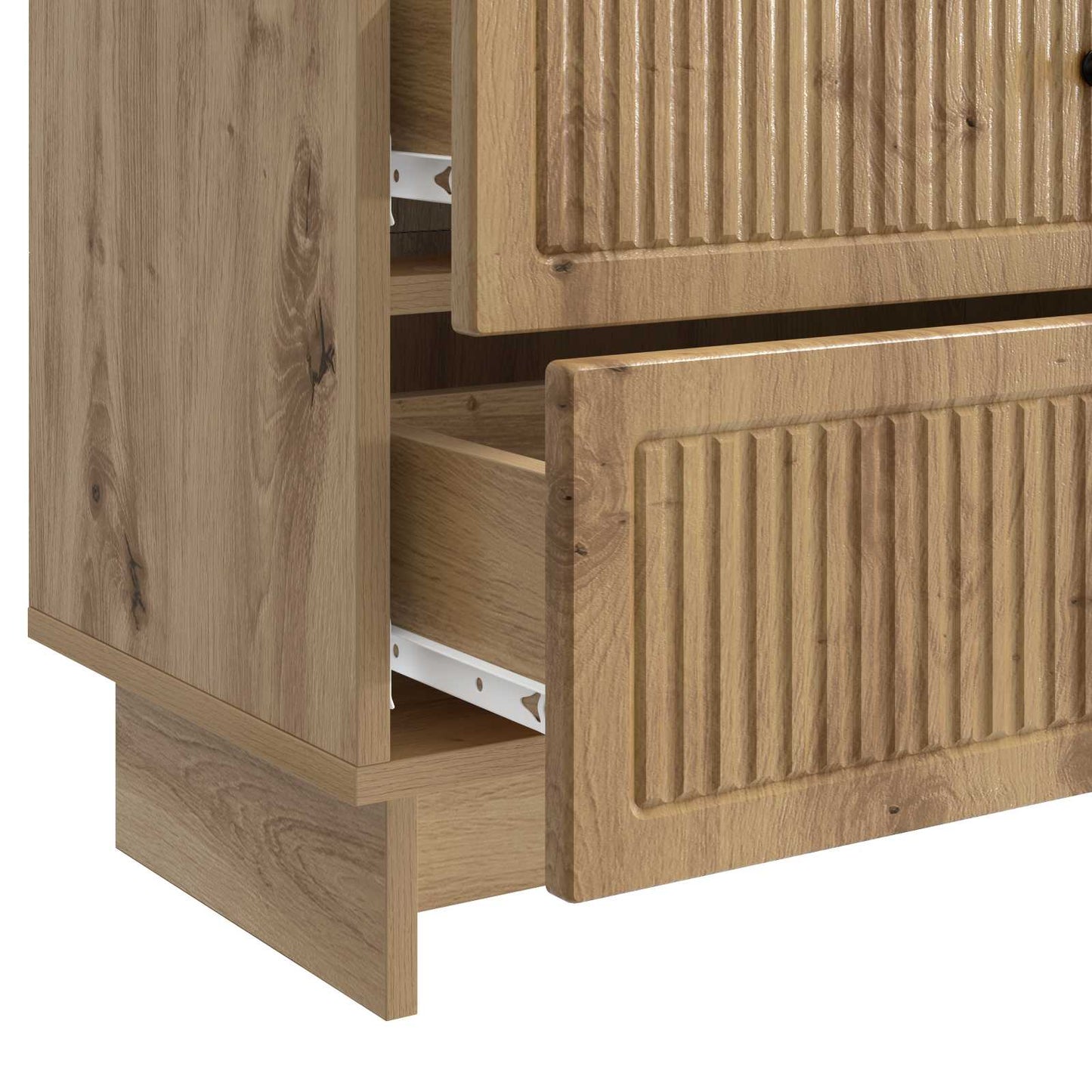 vidaXL Κομοδίνο Artisan Δρυς 62 x 34,5 x 47,5 εκ Επεξεργασμένο Ξύλο