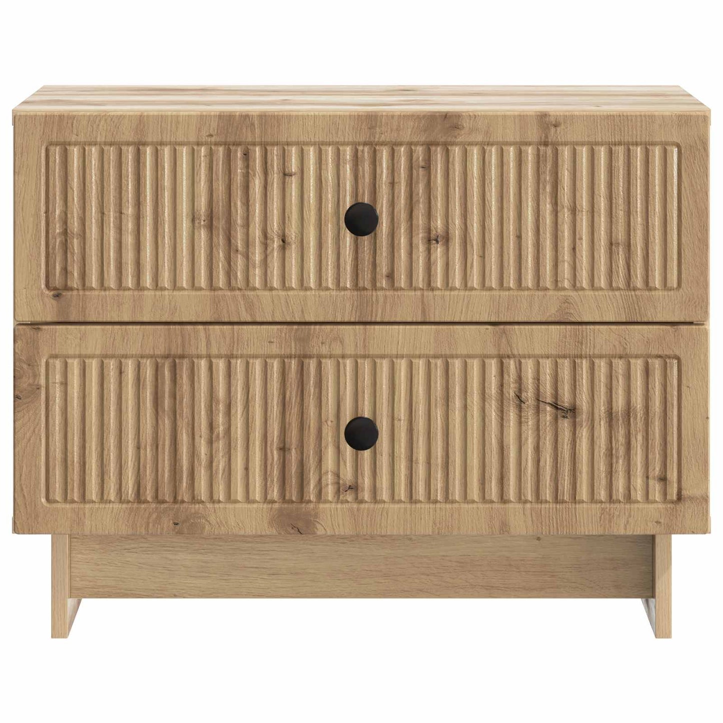 vidaXL Κομοδίνο Artisan Δρυς 62 x 34,5 x 47,5 εκ Επεξεργασμένο Ξύλο