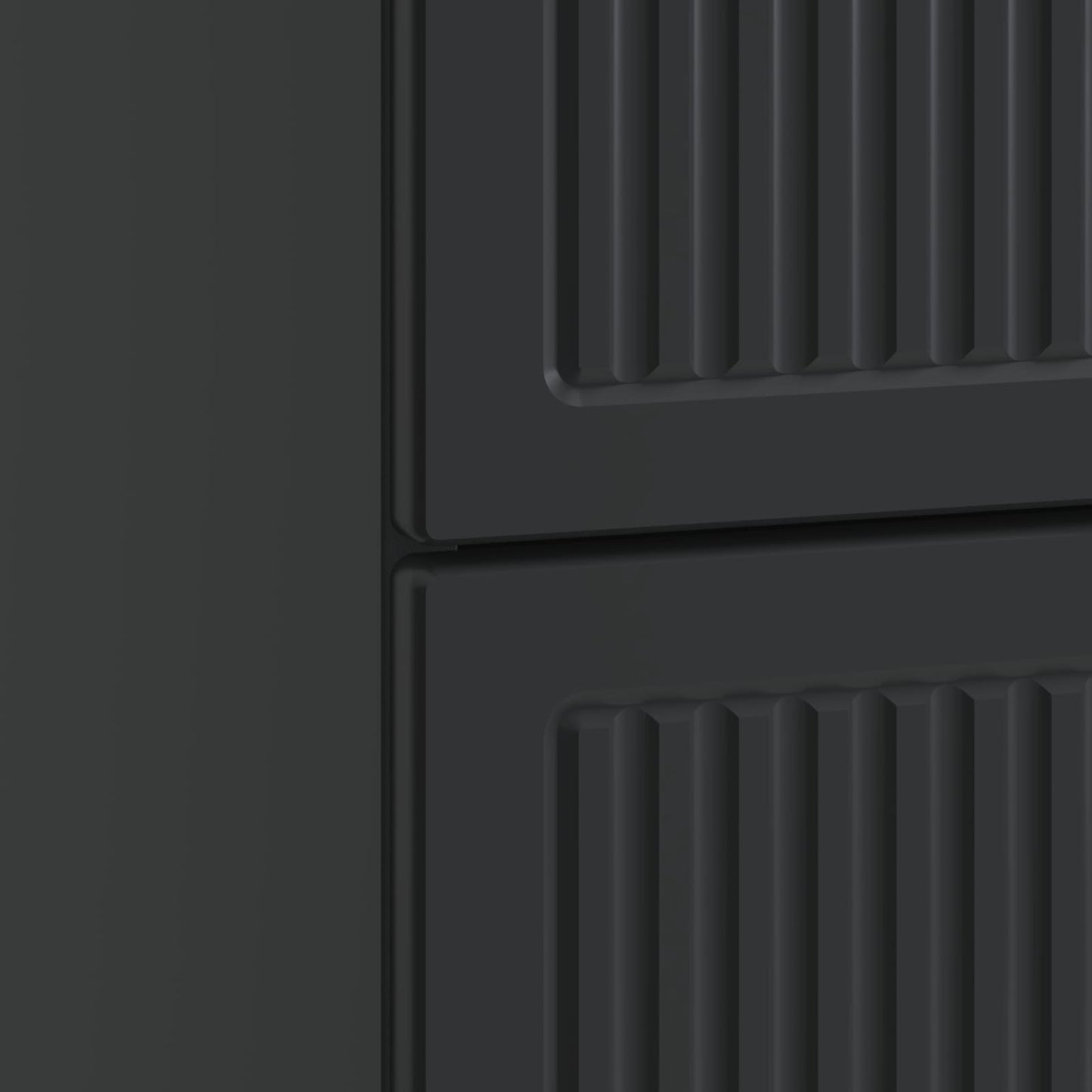 vidaXL Κομοδίνο με συρτάρι Μαύρο 43 x 41 x 66,5 εκ. Επεξεργασμένο Ξύλο