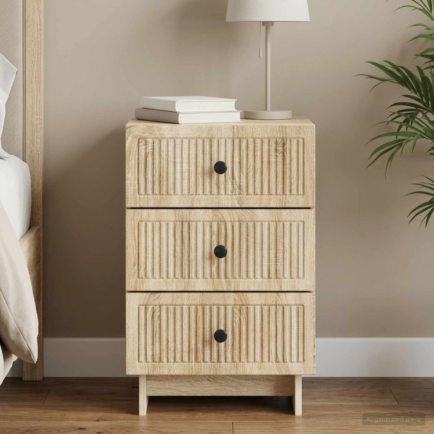 vidaXL Κομοδίνο Sonoma Δρυς 43 x 41 x 66,5 εκ. Επεξεργασμένο Ξύλο