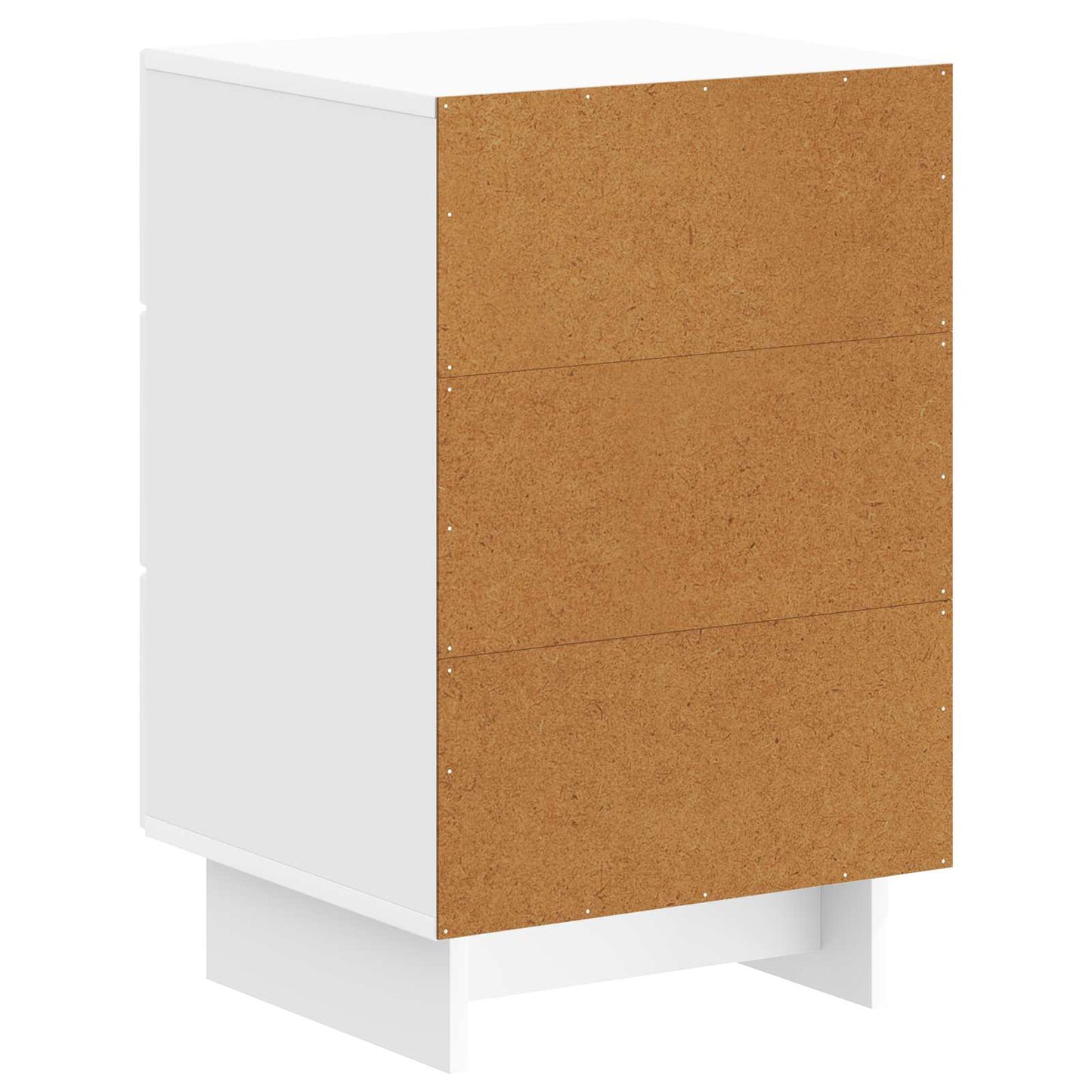 vidaXL Κομοδίνο Γυαλιστερό Λευκό 43 x 41 x 66,5 εκ. Επεξεργασμένο Ξύλο