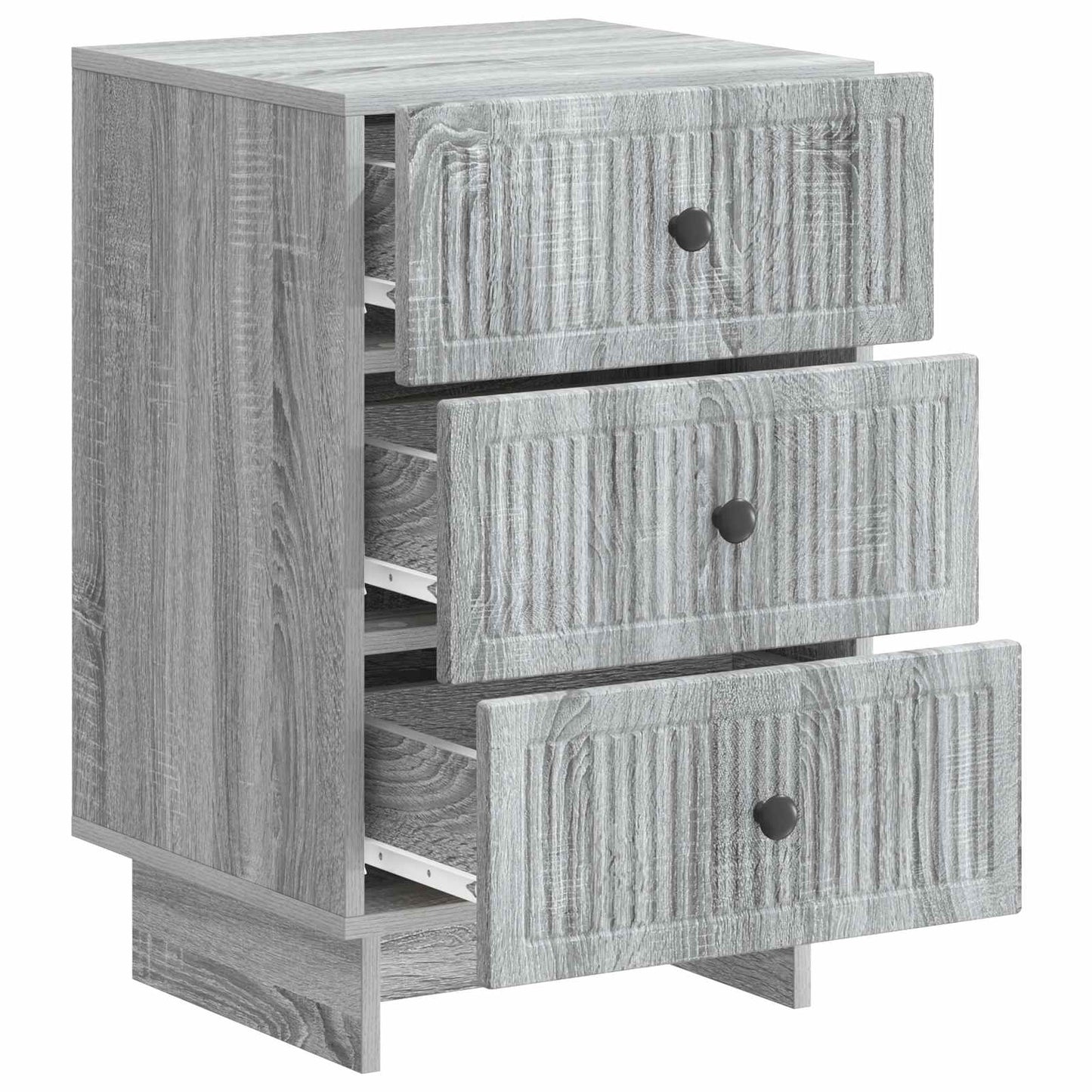 vidaXL Κομοδίνο Γκρι Sonoma 43 x 41 x 66,5 εκ. Επεξεργασμένο Ξύλο